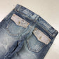 2000's Rna Inc. Japanese Archive Straight/Bootcut Jeans *very rare 33x32 (M) - Lennys Vintage