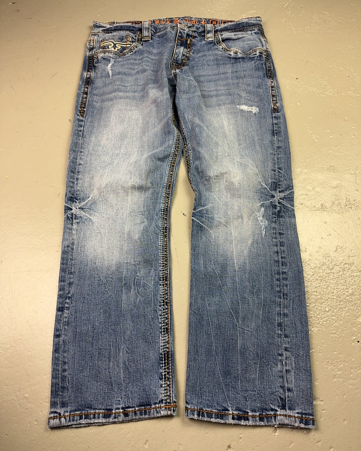 2000's Rock Revival Straight/Baggy Jeans *rare 36x30 (XL) - Lennys Vintage