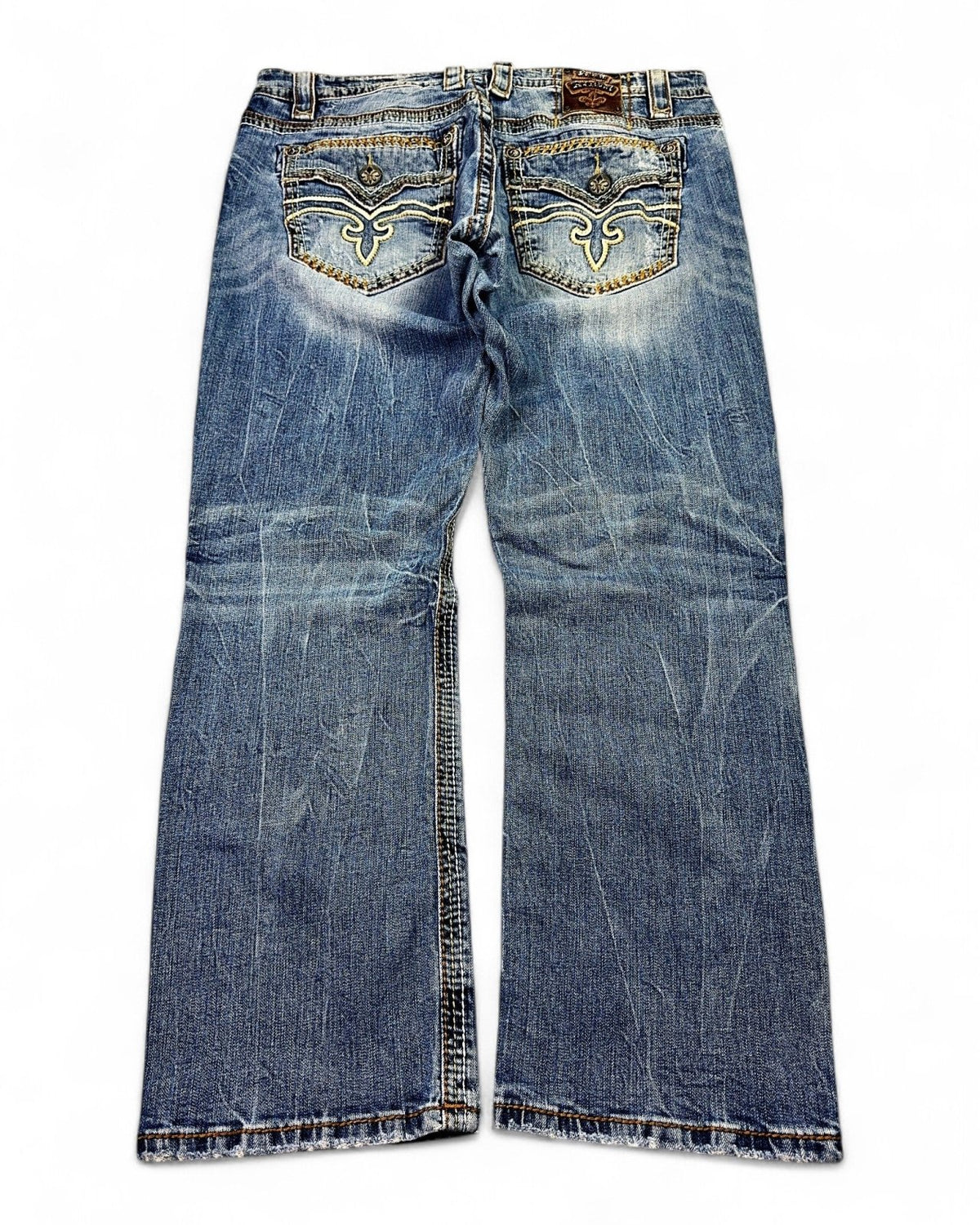 2000's Rock Revival Straight/Baggy Jeans *rare 36x30 (XL) - Lennys Vintage