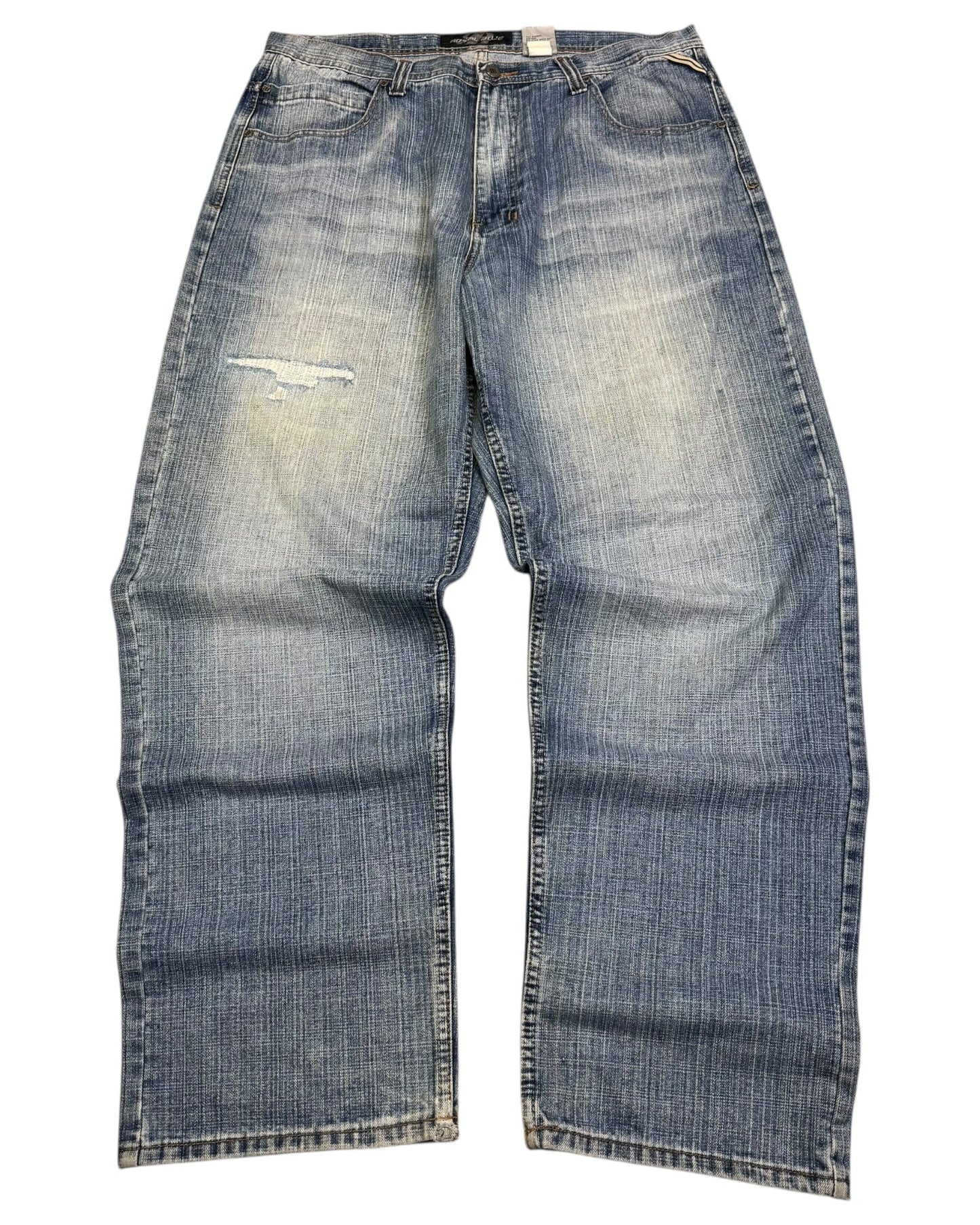 2000‘s Royal Blue Hip Hop Baggy Jeans *rare 38x34 - Lennys Vintage