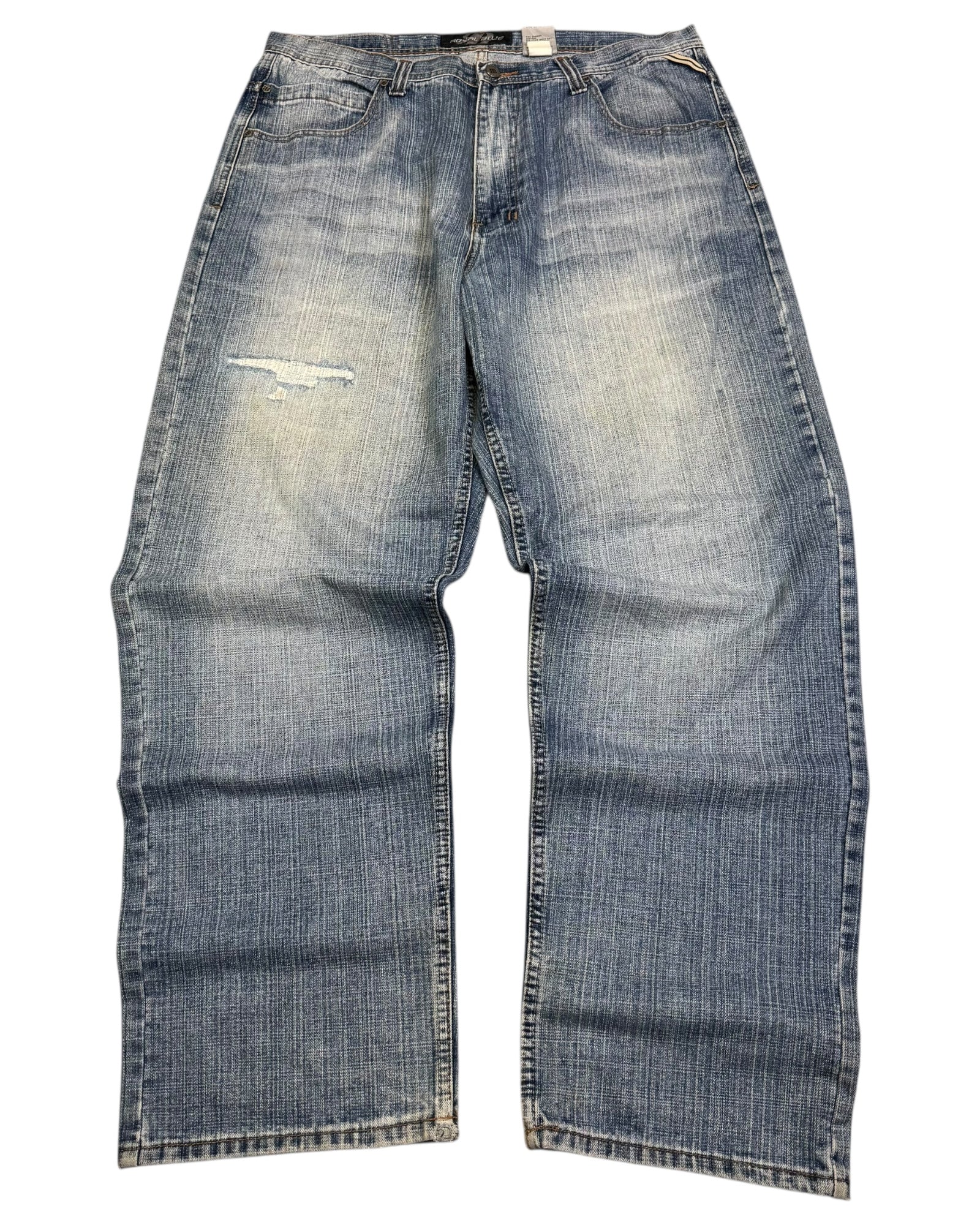 2000‘s Royal Blue Hip Hop Baggy Jeans *rare 38x34 - Lennys Vintage