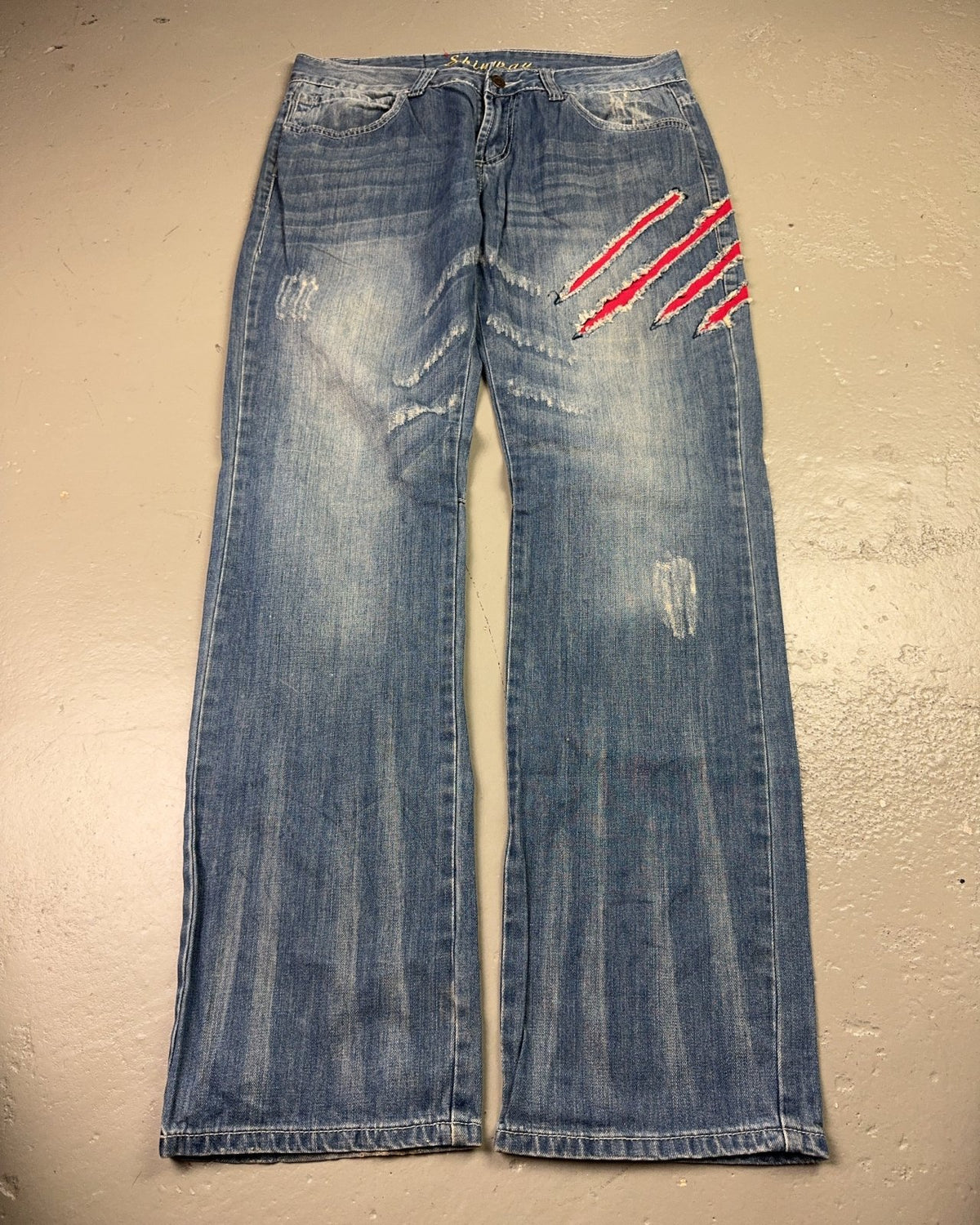2000's Sbinway Straight/Baggy Jeans *rare 33x32 (M) - Lennys Vintage