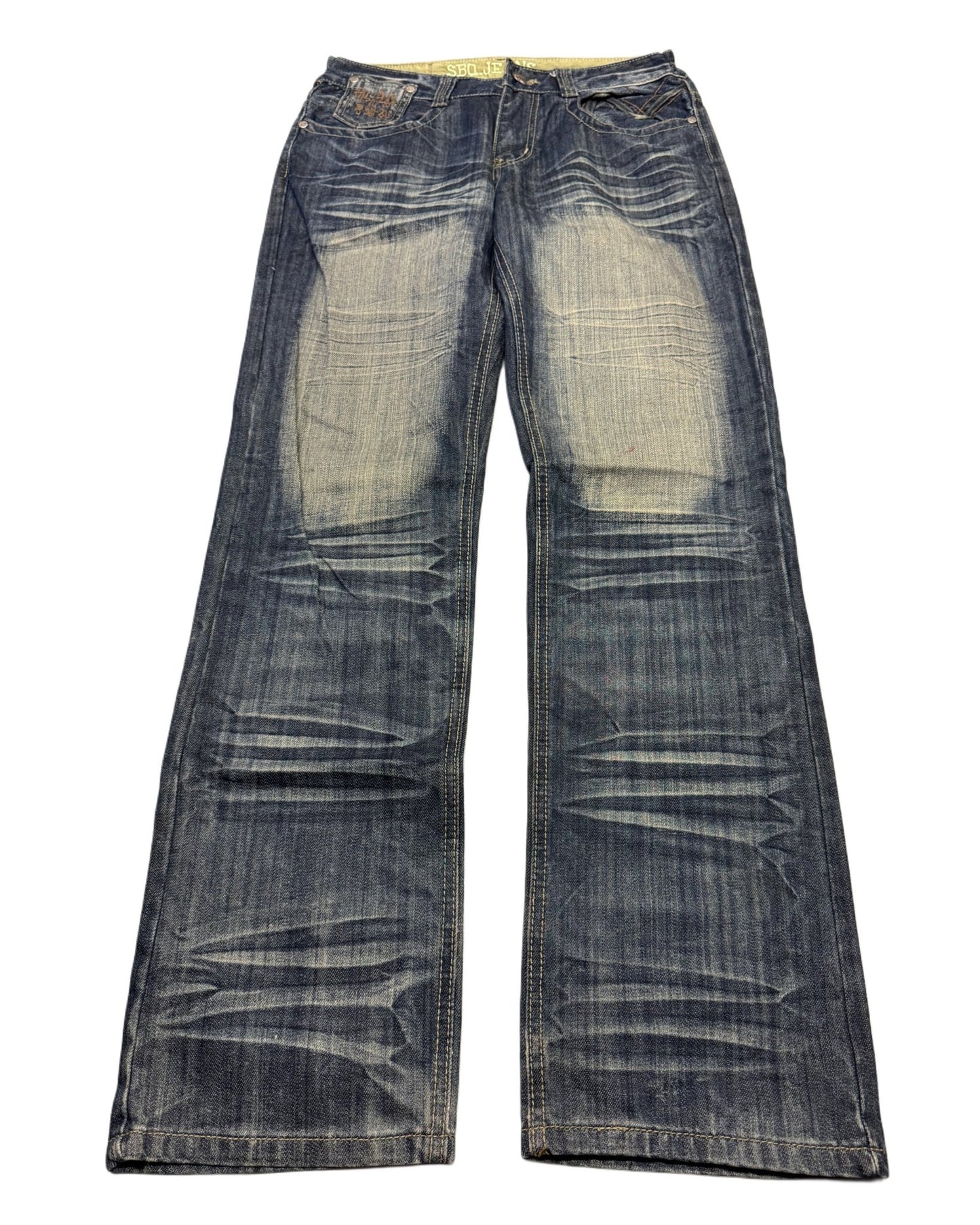 2000‘s SBQ Japanese Archive Baggy/Straight Jeans *very rare 30x31 - Lennys Vintage