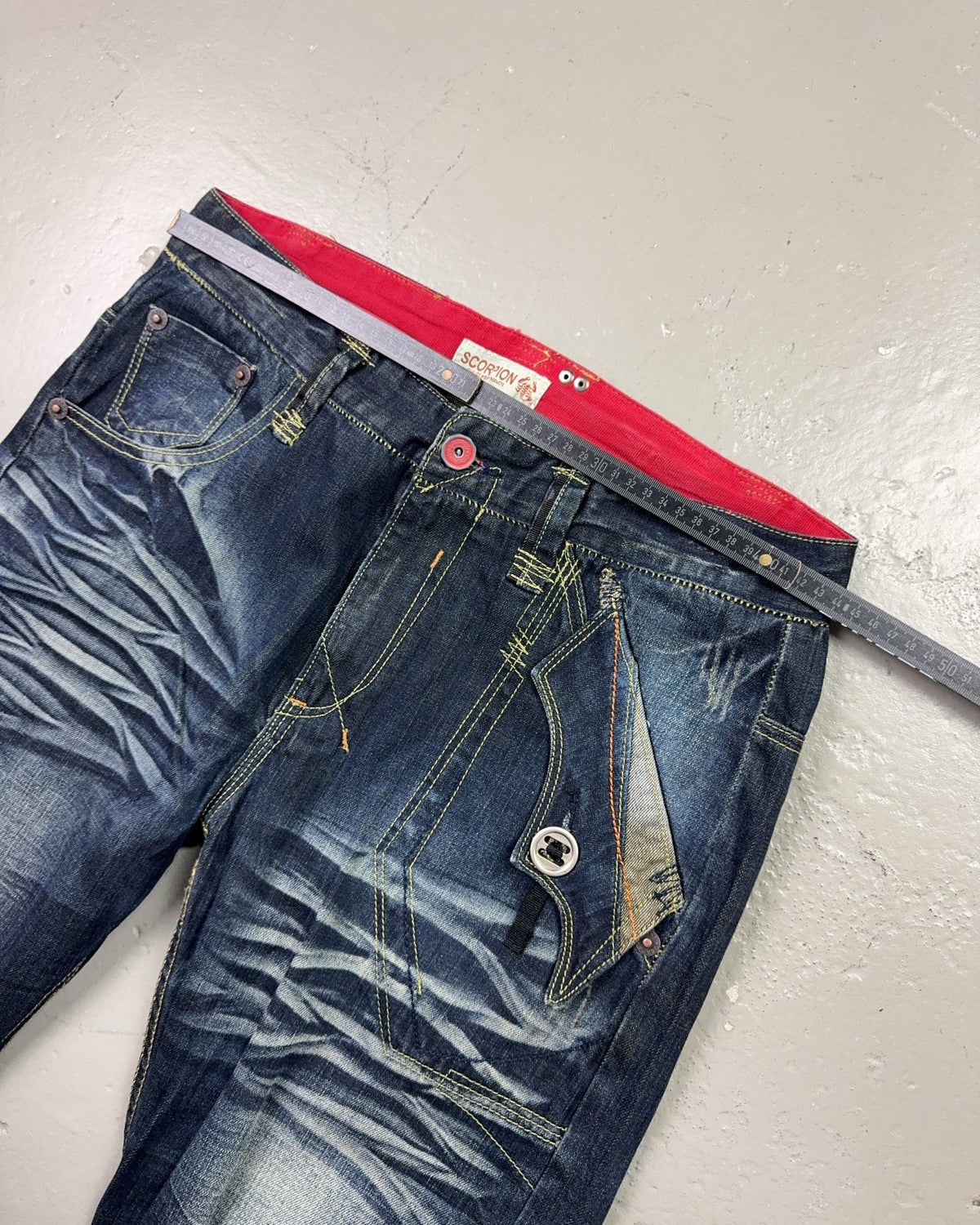 2000's Scorpion Japanese Baggy Jeans * 34x34 (L) - Lennys Vintage