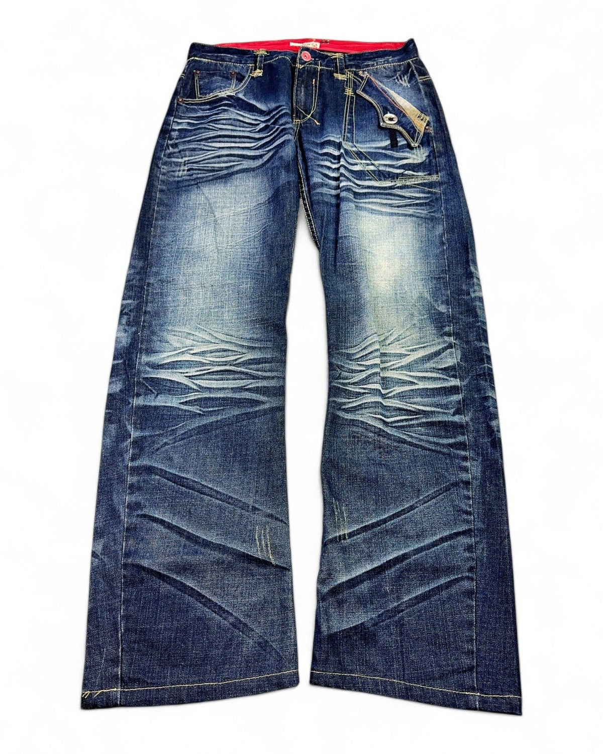 2000's Scorpion Japanese Baggy Jeans * 34x34 (L) - Lennys Vintage