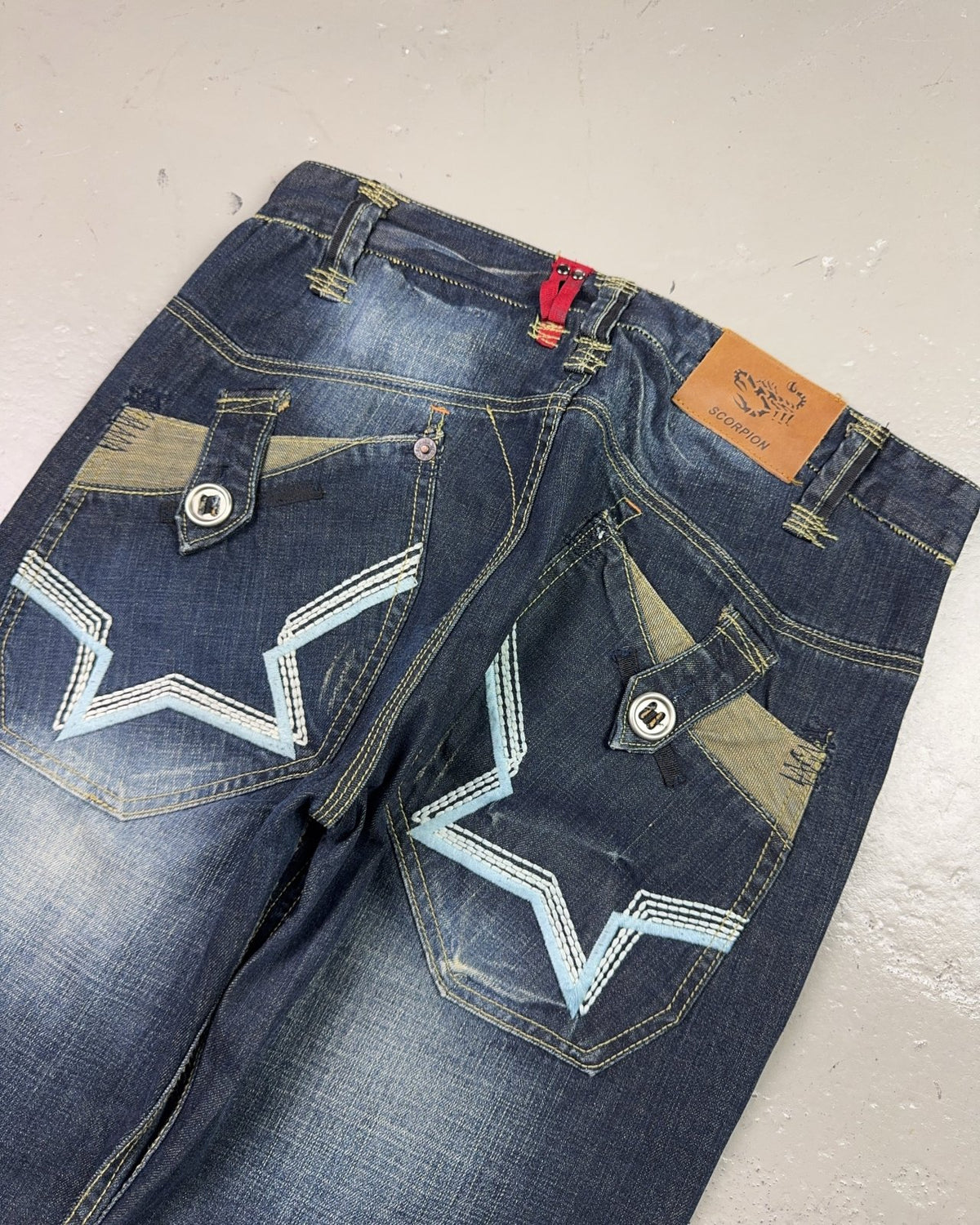 2000's Scorpion Japanese Baggy Jeans * 34x34 (L) - Lennys Vintage