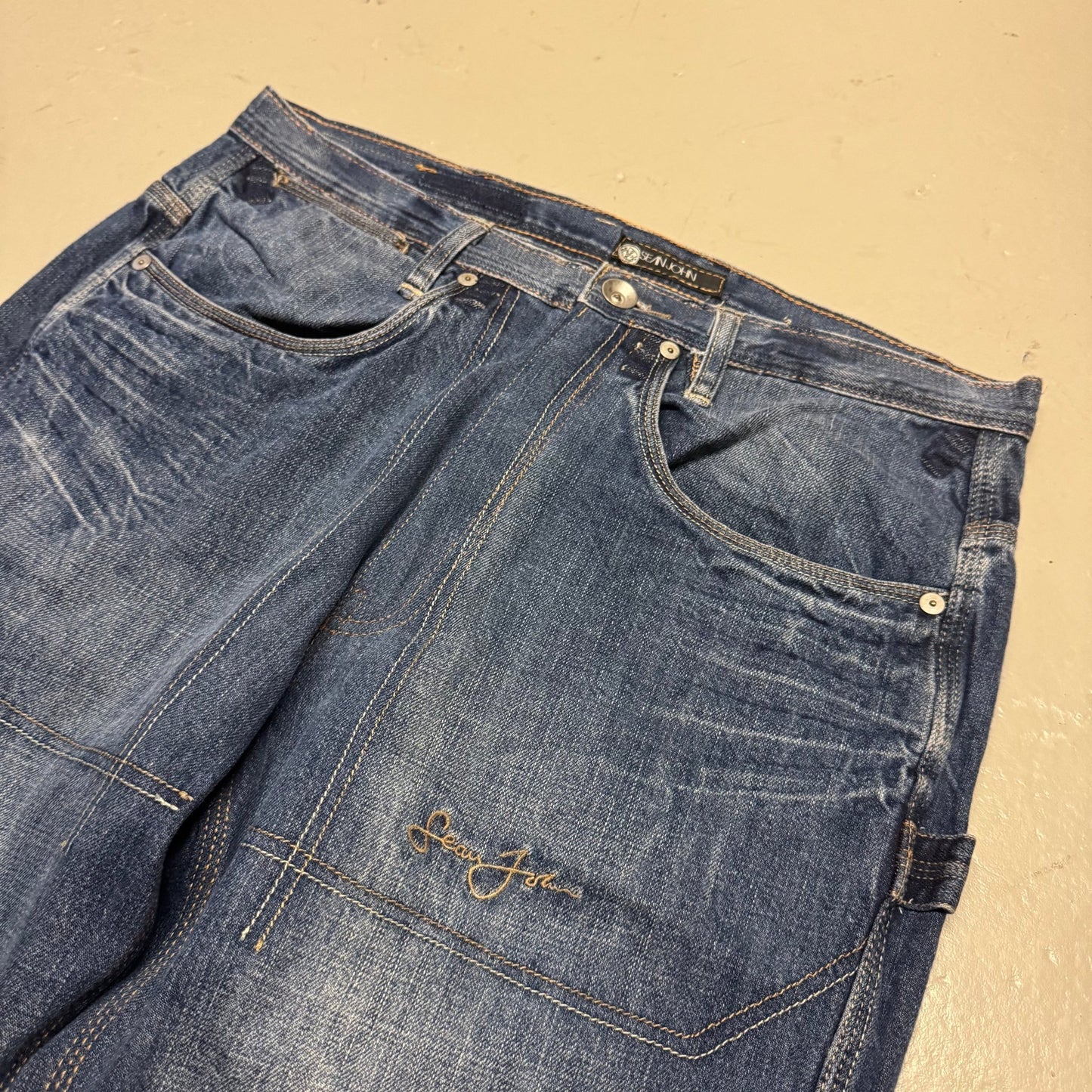 2000‘s Sean John Hip Hop Baggy Jeans 34x30 - Lennys Vintage