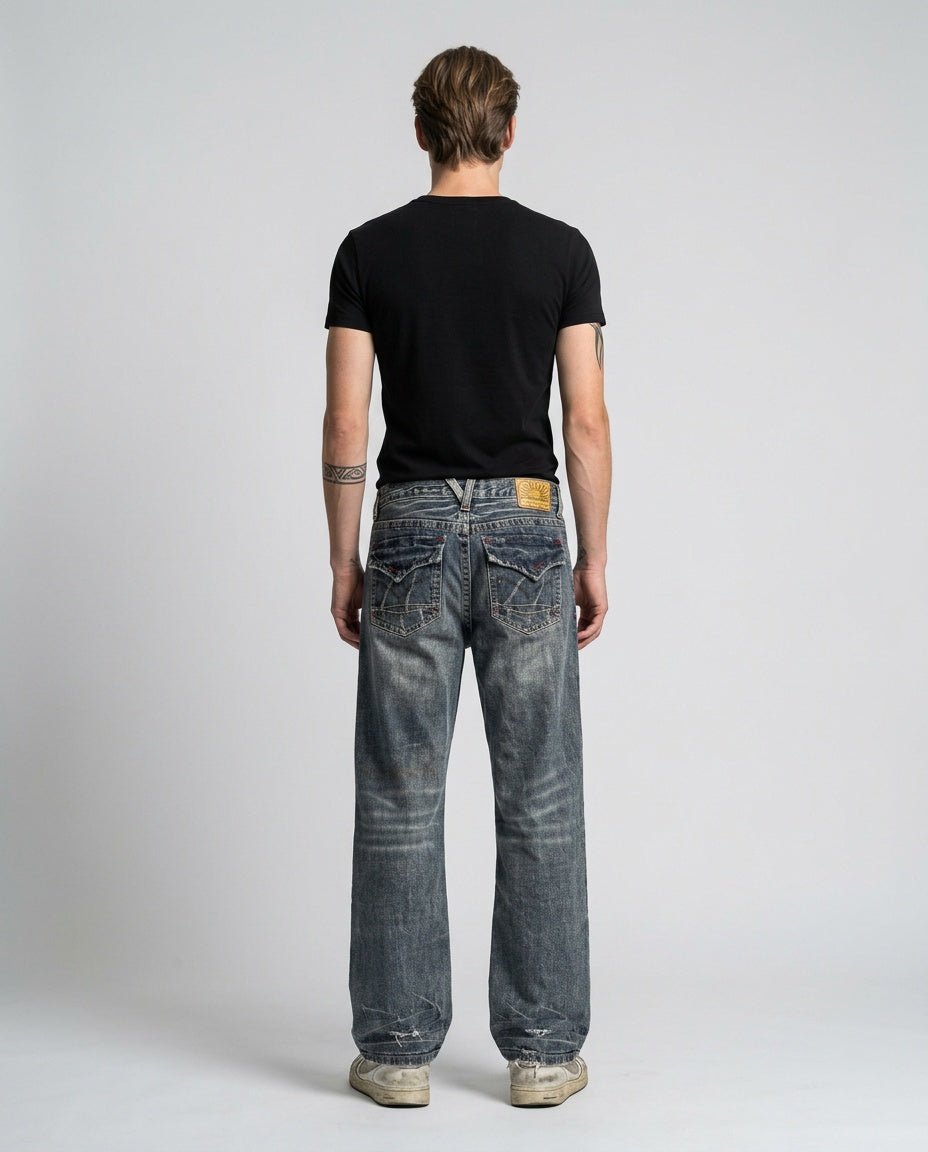 2000's Semir Japanese Archive Straight/Baggy Jeans *rare 30x32 (M) - Lennys Vintage