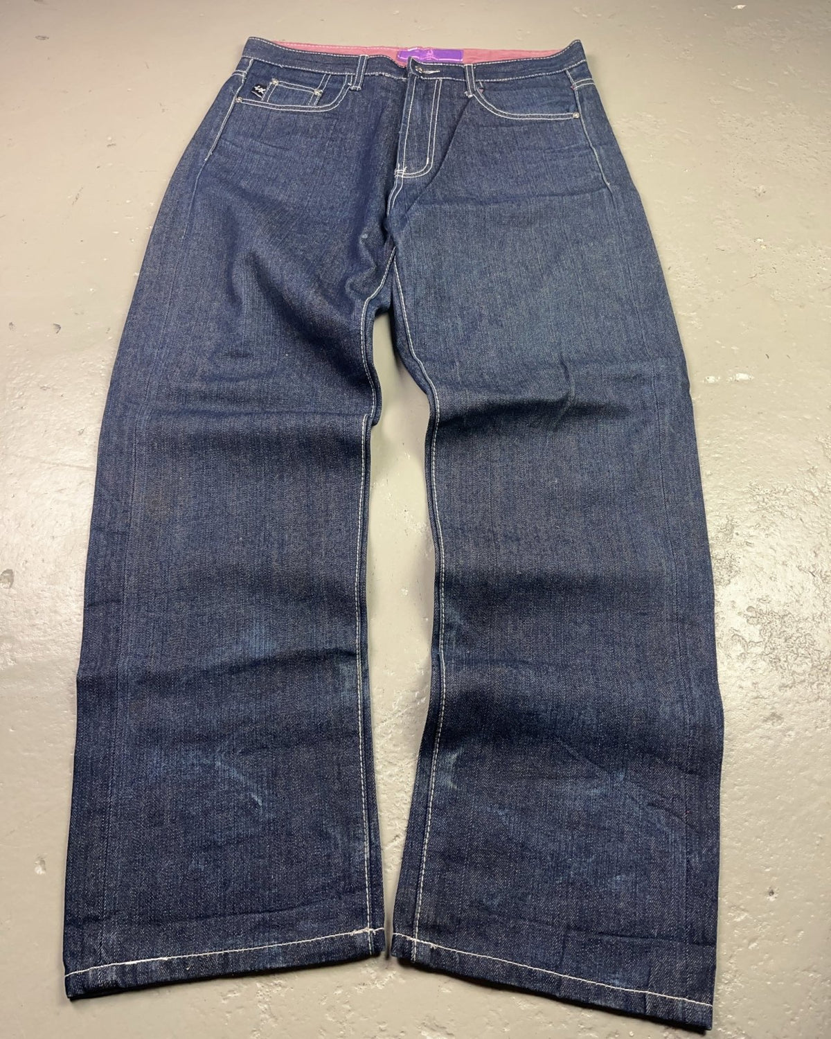 2000's Sexy Diamond Japanese Baggy Jeans *rare 35x36 (XL) - Lennys Vintage