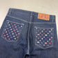 2000's Sexy Diamond Japanese Baggy Jeans *rare 35x36 (XL) - Lennys Vintage