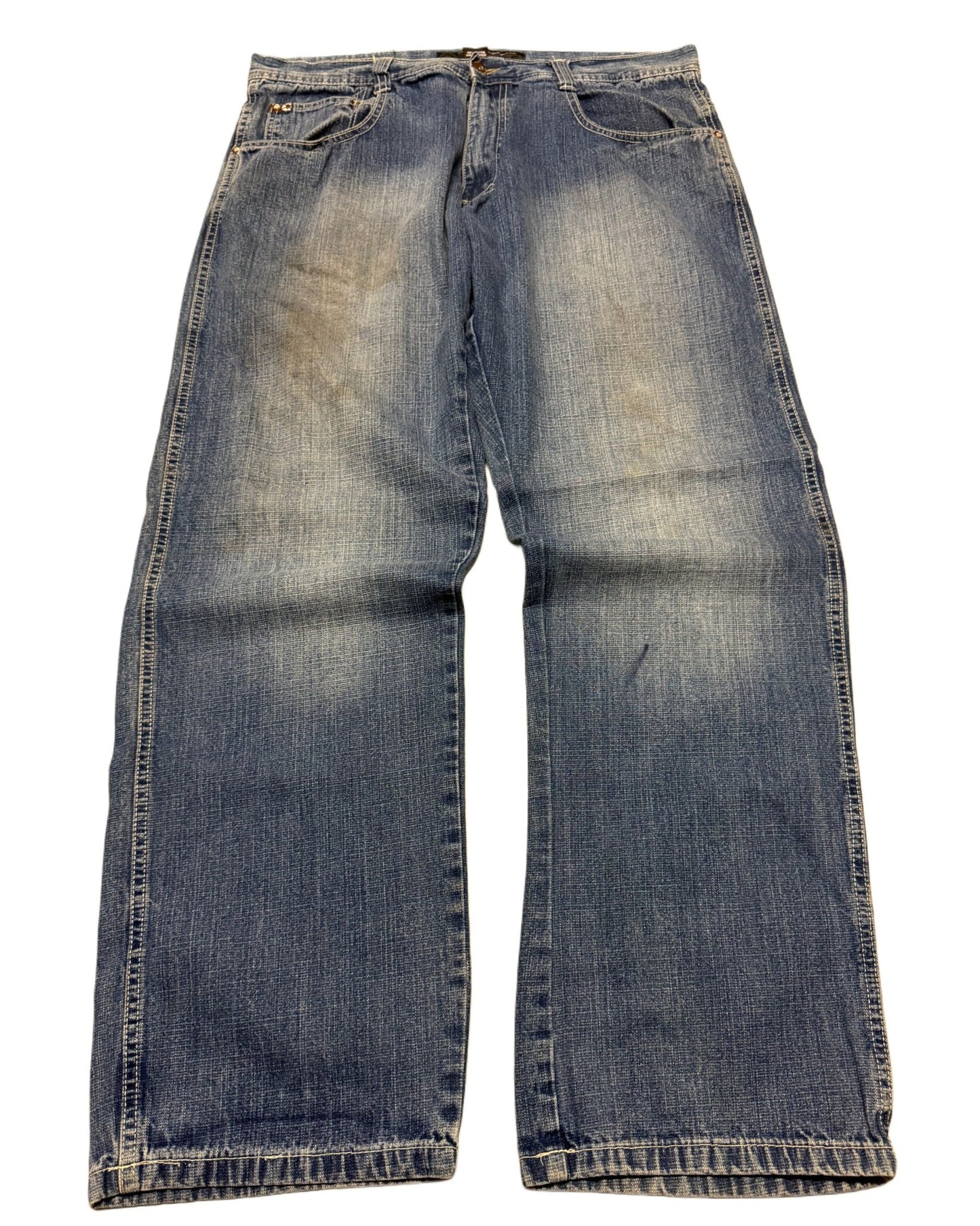 2000‘s Southpole Hip Hop Baggy Jeans 38x32 - Lennys Vintage