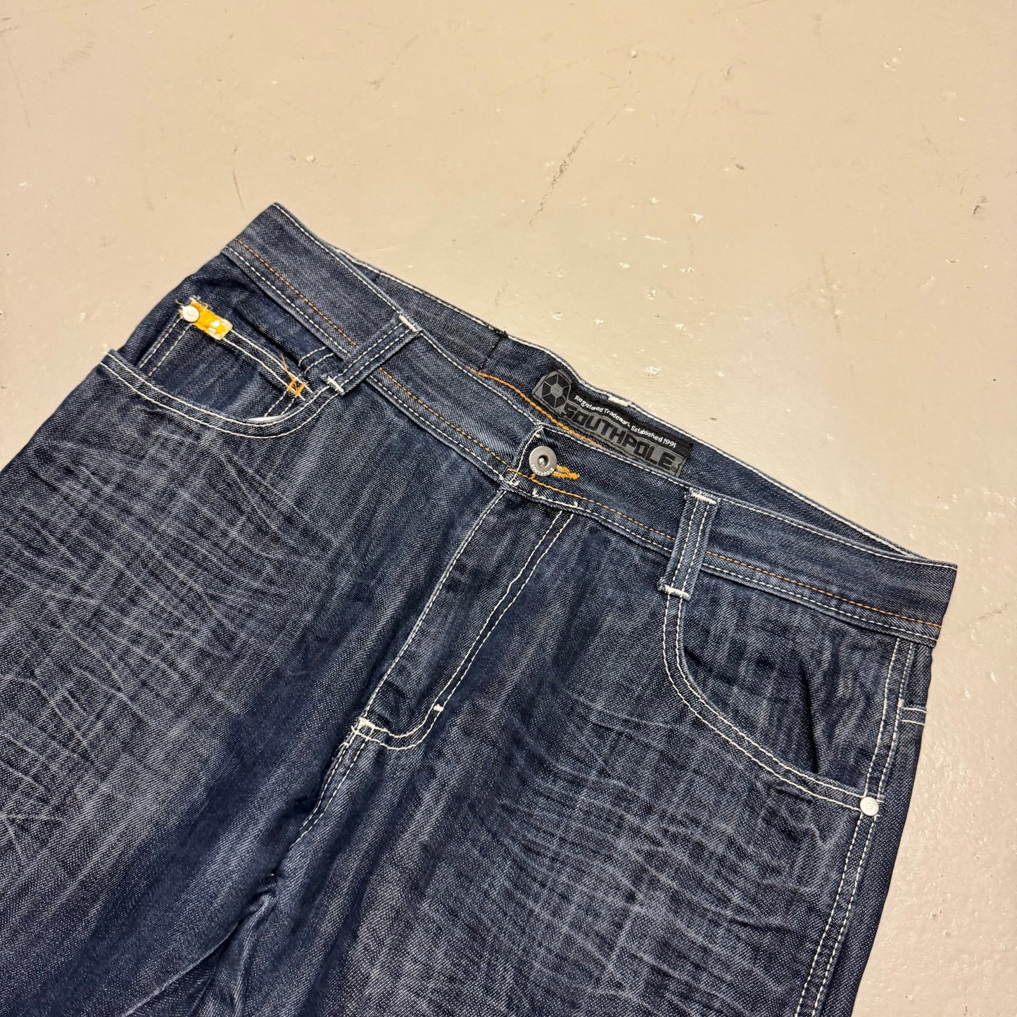 2000‘s Southpole Hip Hop Baggy/Straight Jeans 34x29 - Lennys Vintage