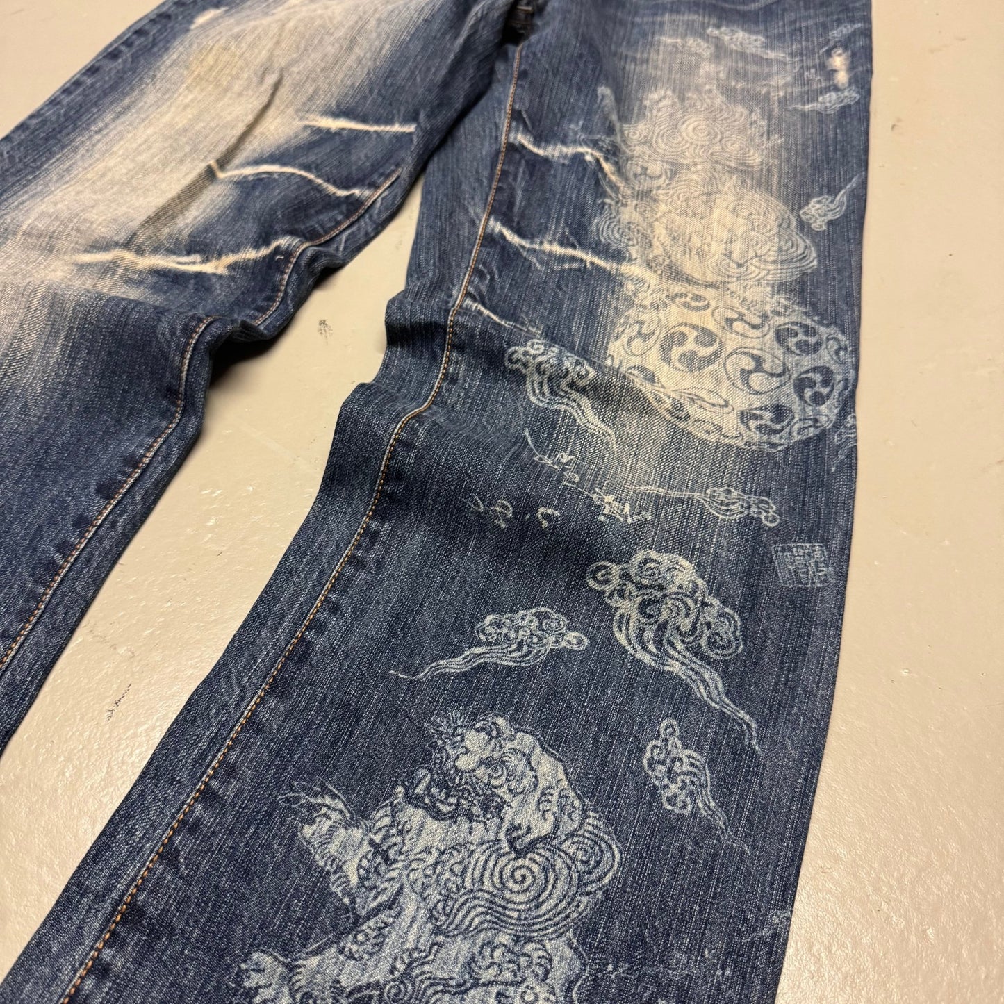 2000‘s Stockton Japanese Archive Baggy Jeans *rare 28x32 - Lennys Vintage