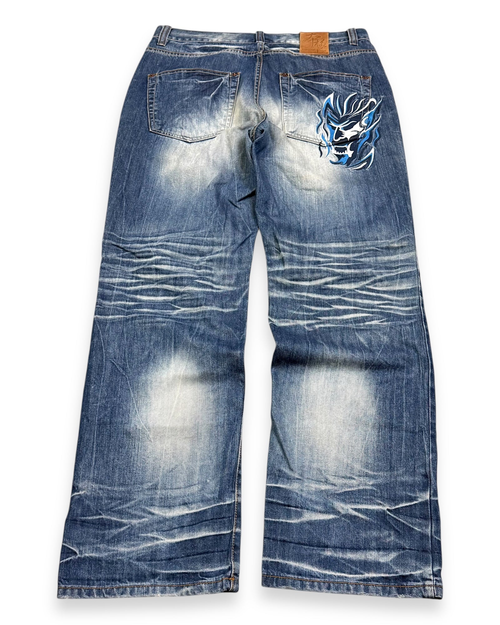 2000’s Stockton Japanese Baggy Jeans *very rare 34x34 - Lennys Vintage