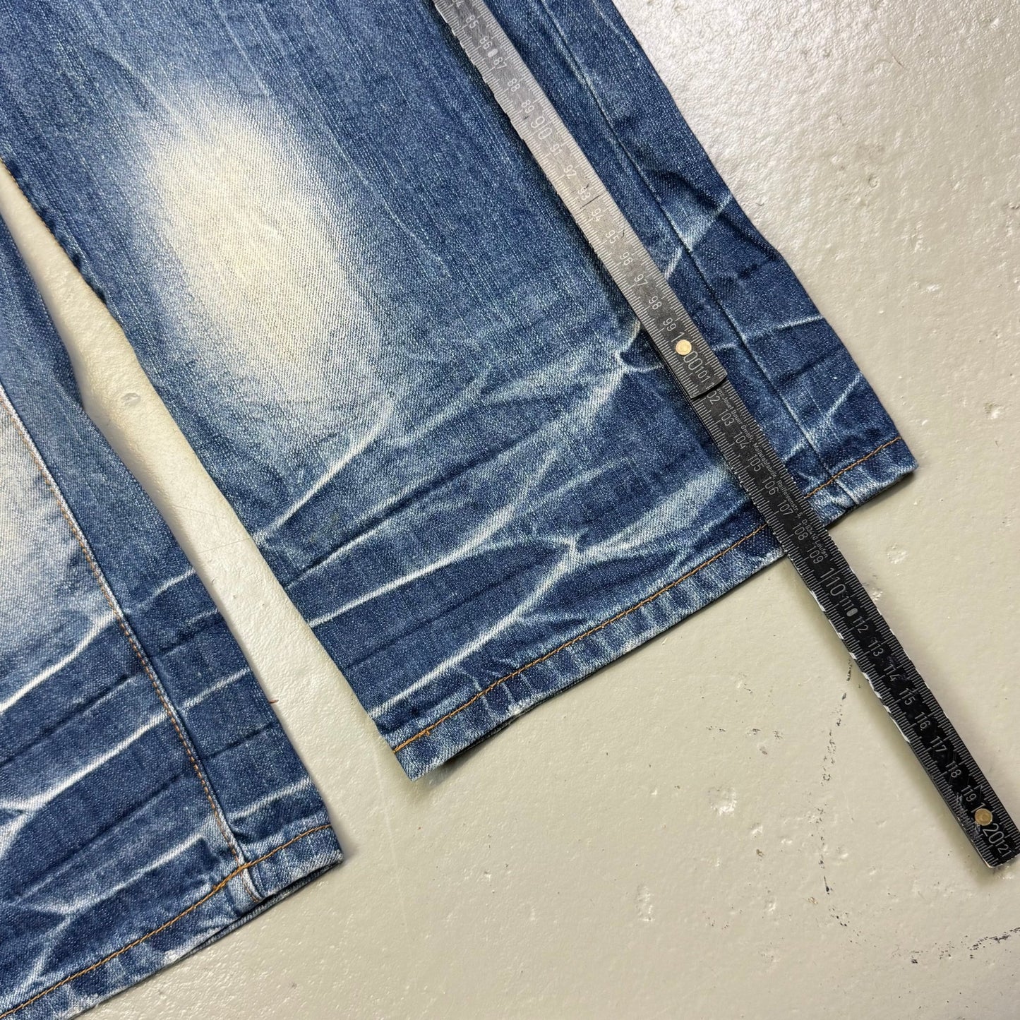 2000’s Stockton Japanese Baggy Jeans *very rare 34x34 - Lennys Vintage