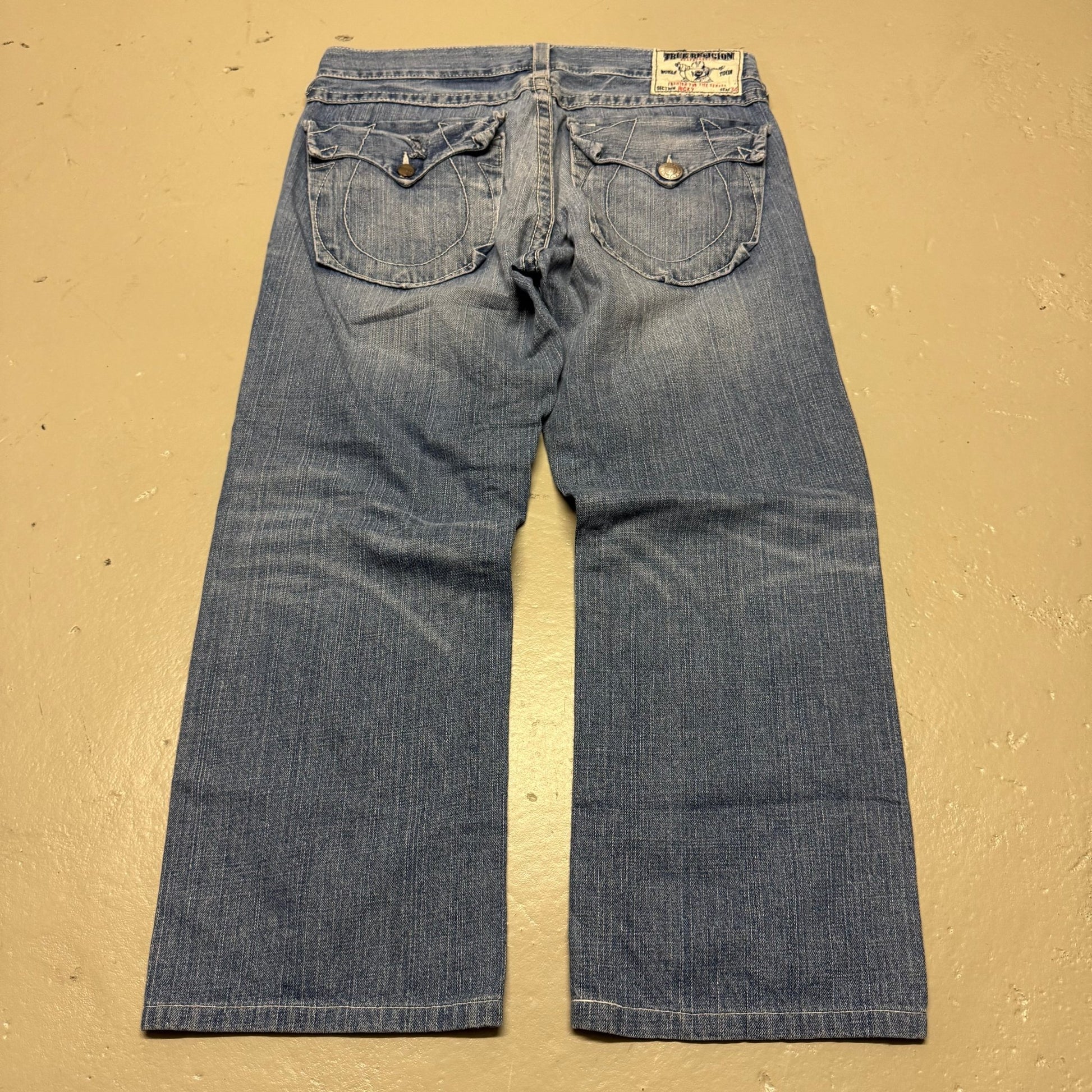 2000‘s True Religion Baggy Jeans 36x28 - Lennys Vintage