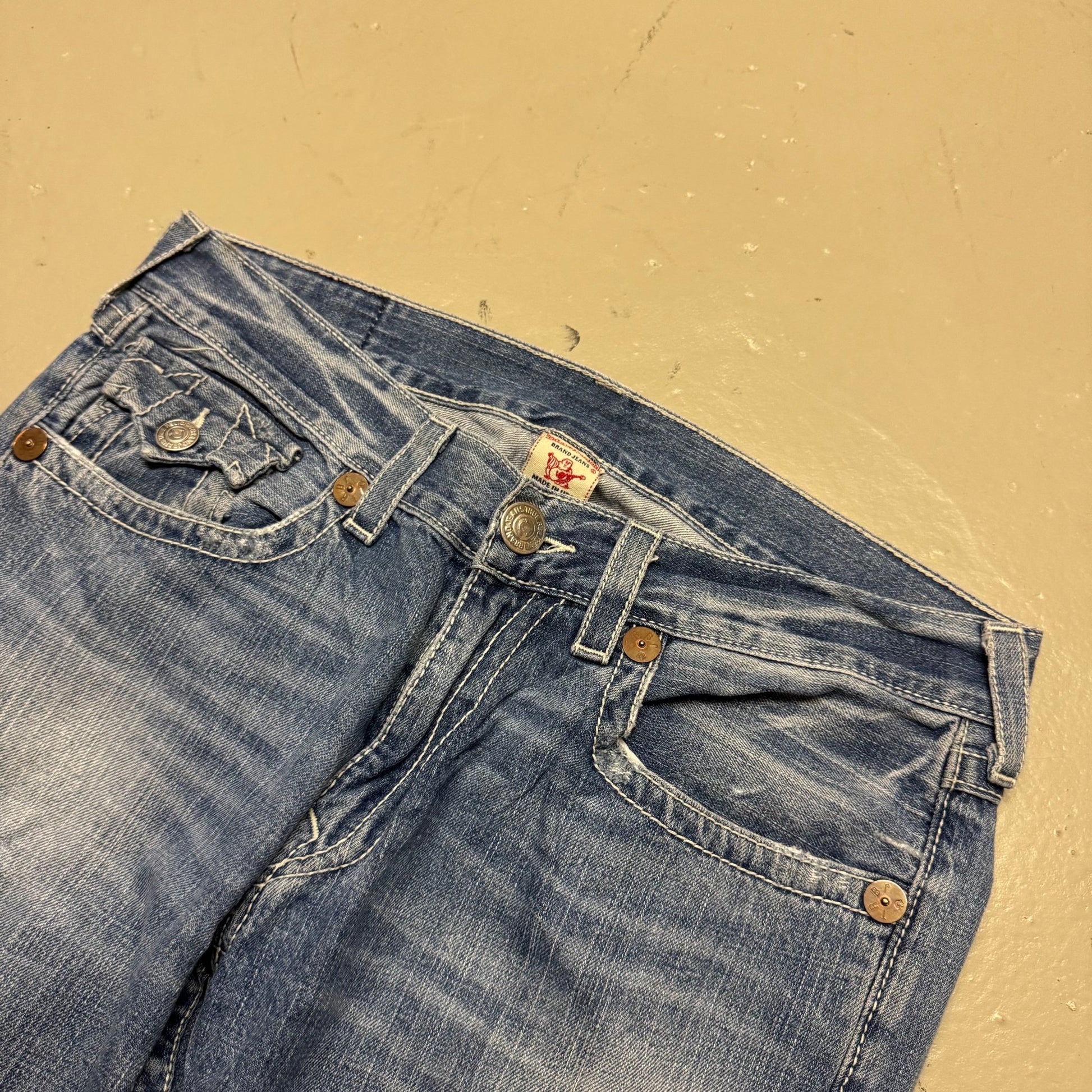 2000‘s True Religion Baggy Jeans 36x28 - Lennys Vintage