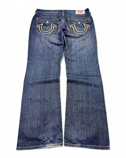 2000's True Religion Baggy/Bootcut Jeans * 40x36 (3XL) - Lennys Vintage