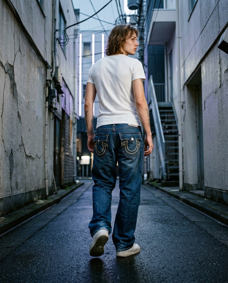 2000's True Religion Baggy/Bootcut Jeans * 40x36 (3XL) - Lennys Vintage