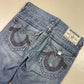 2000's True Religion Bootcut/Flared Jeans *rare 34x30 (L) - Lennys Vintage