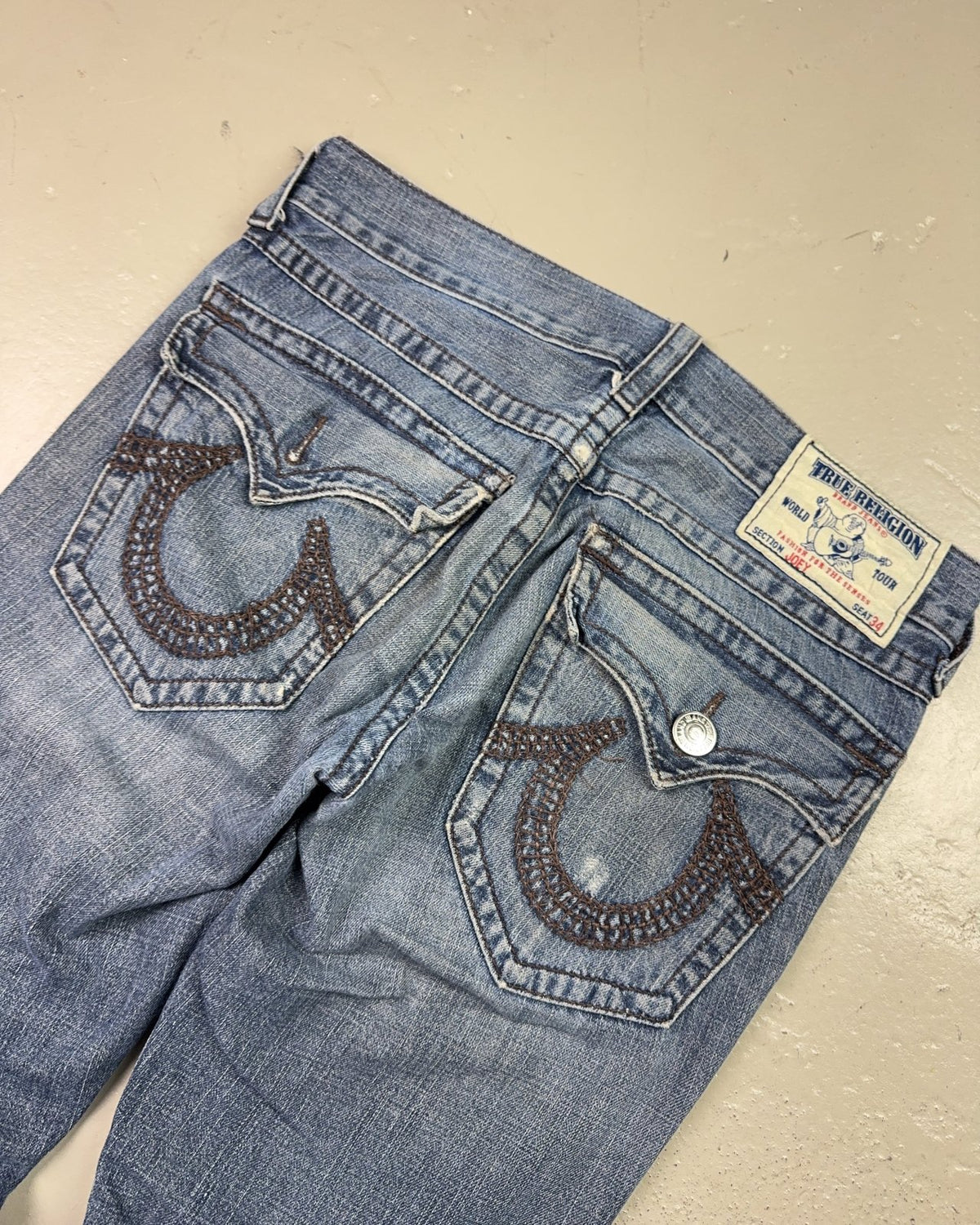 2000's True Religion Bootcut/Flared Jeans *rare 34x30 (L) - Lennys Vintage