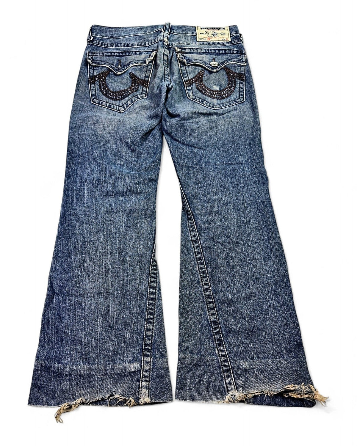 2000's True Religion Bootcut/Flared Jeans *rare 34x30 (L) - Lennys Vintage