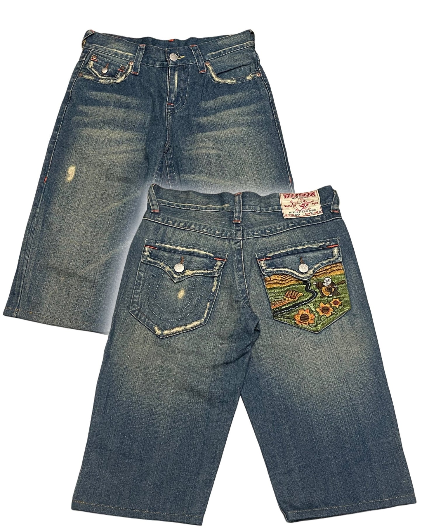 2000‘s True Religion Slim/Regular Fit Shorts/Jorts *sehr selten (W30) - Lennys Vintage