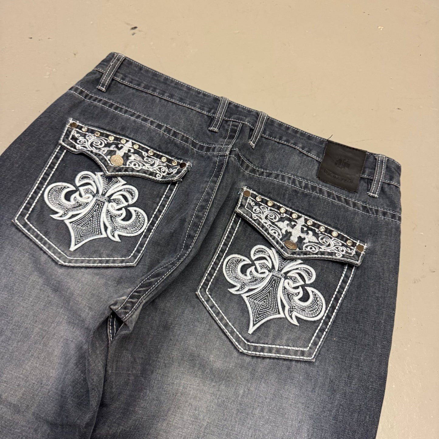 2000‘s Victorious Hip Hop Baggy Jeans *very rare 36x32 - Lennys Vintage