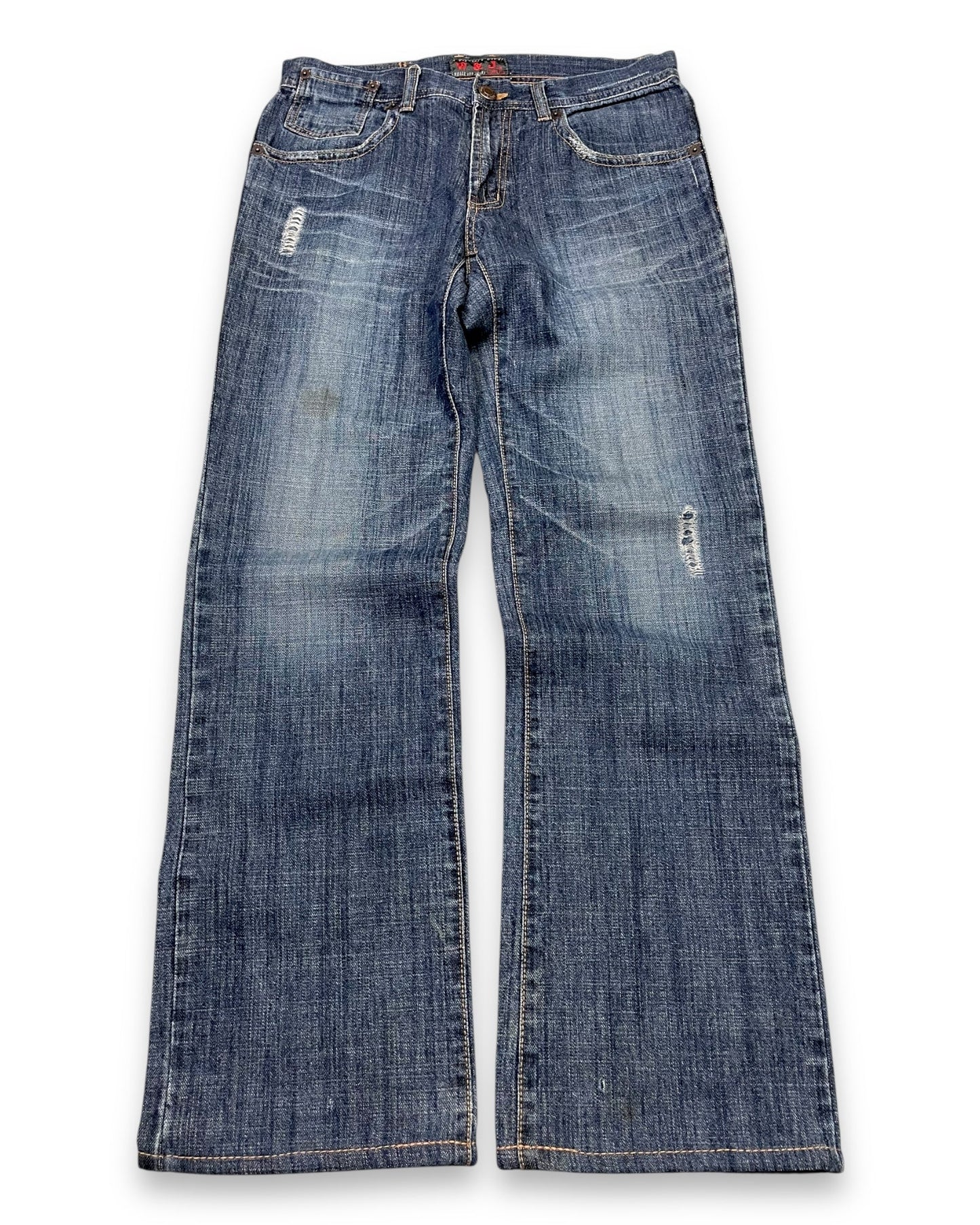 2000‘s W&J Japanese Baggy Jeans *rare 30x30 - Lennys Vintage