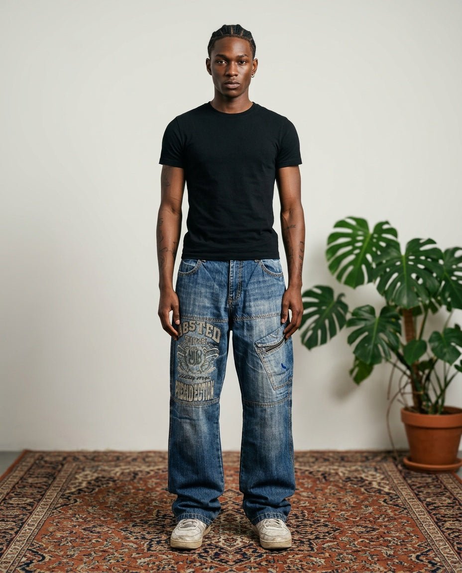 2000's X-jeans Hip Hop Baggy Jeans *rare 28x32 (S) - Lennys Vintage