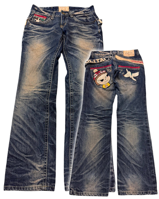 2000‘s Yoshitomo Nara Lolita Japanese Archive Jeans Women‘s *extremely rare (XS) - Lennys Vintage