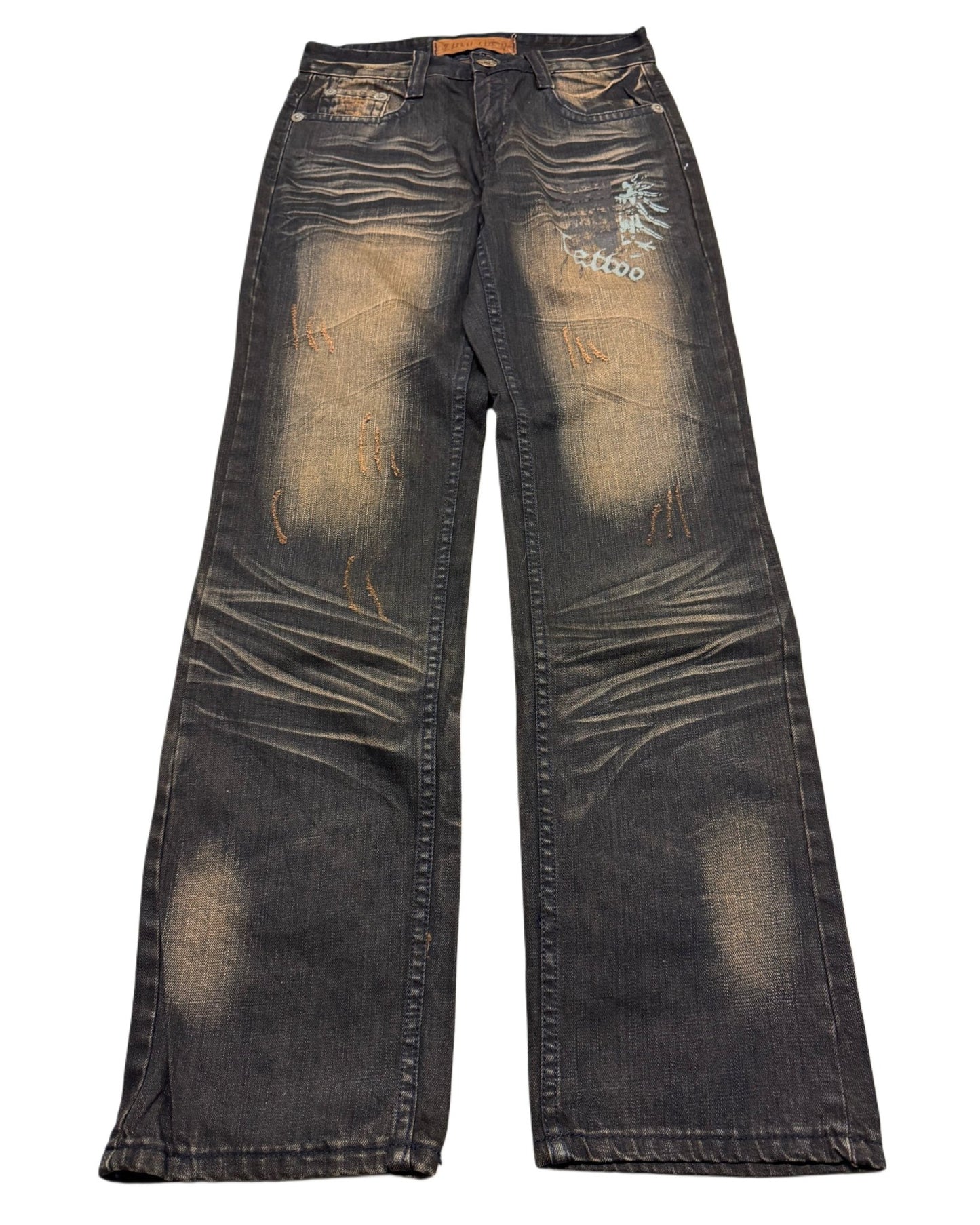 2000‘s Zhan Shen Japanese Straight/Baggy Jeans *rare 29x32 - Lennys Vintage