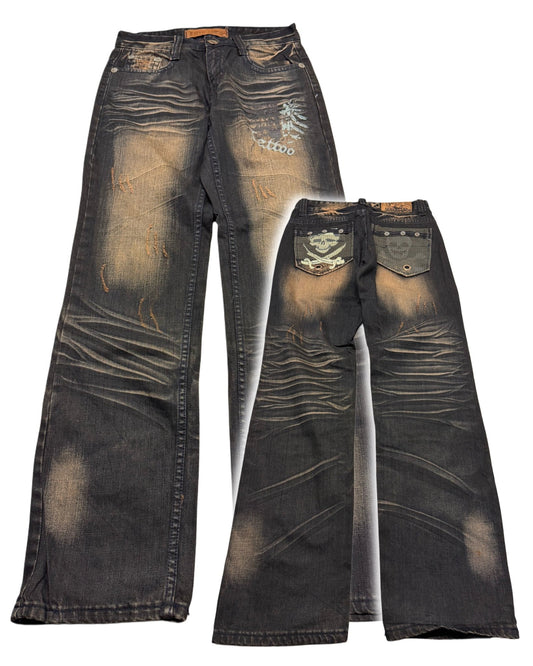 2000‘s Zhan Shen Japanese Straight/Baggy Jeans *rare 29x32 - Lennys Vintage