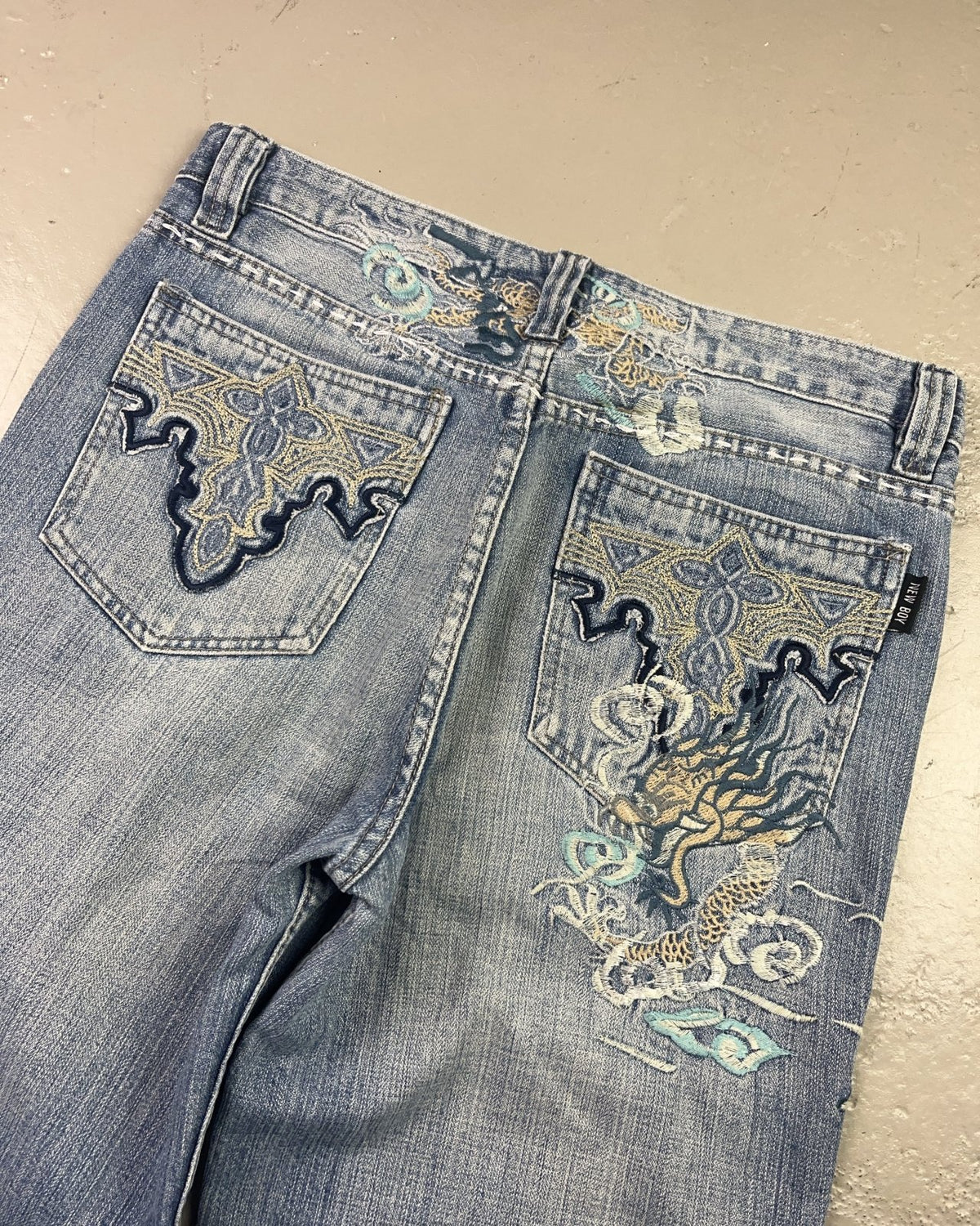 2010's New Boy Japanese Straight/Baggy Jeans * 31x34 (M) - Lennys Vintage