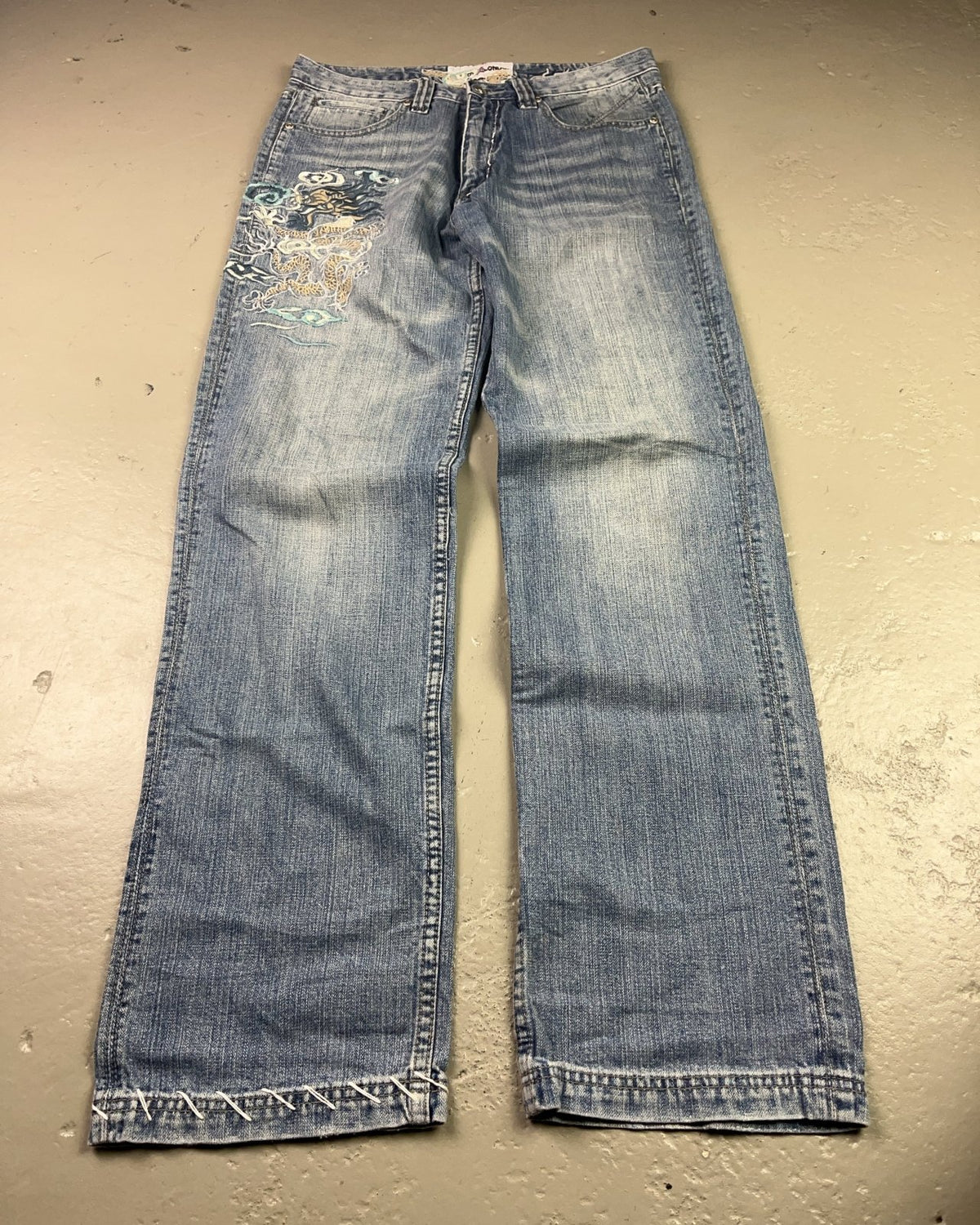 2010's New Boy Japanese Straight/Baggy Jeans * 31x34 (M) - Lennys Vintage