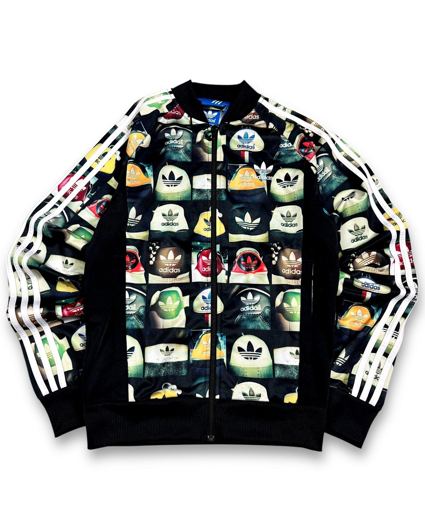 2013 Adidas Originals Thunderbird All Over Sneaker Print Track Jacket *very rare (S) - Lennys Vintage