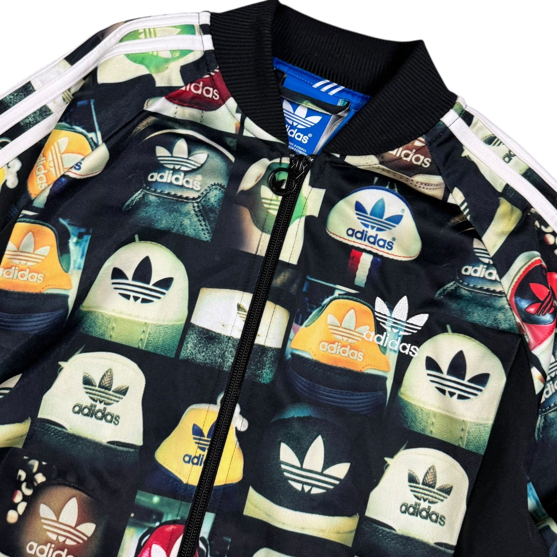 2013 Adidas Originals Thunderbird All Over Sneaker Print Track Jacket *very rare (S) - Lennys Vintage