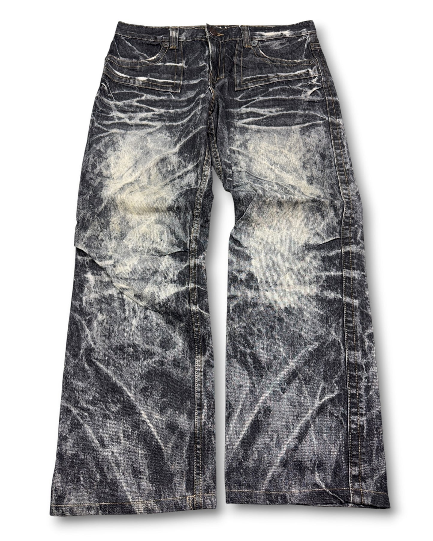 2000's Oniarai Japanese Baggy Jeans *very rare 36x30 (XL)