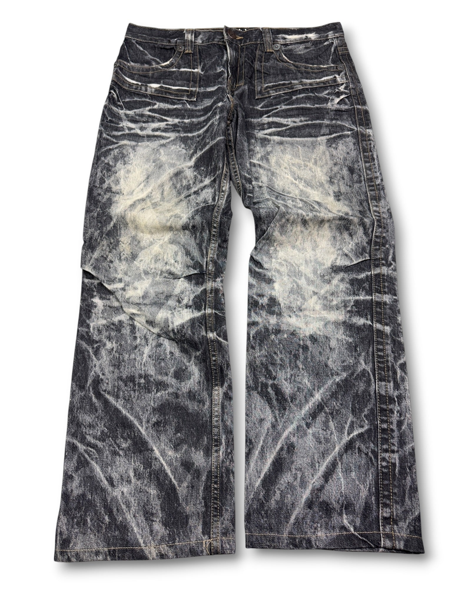 2000's Oniarai Japanese Baggy Jeans *very rare 36x30 (XL)