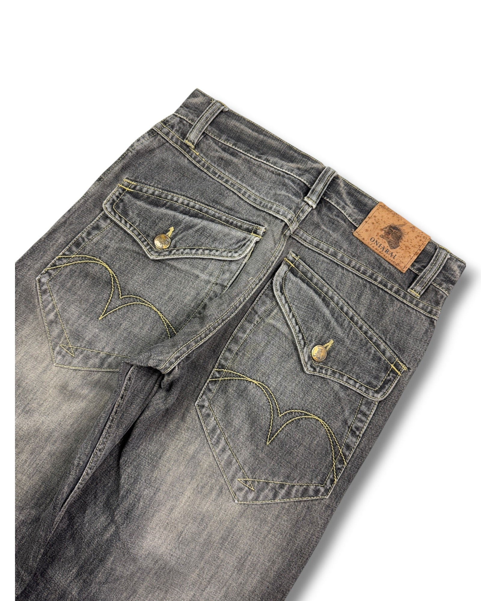 2000's Oniarai Japanese Baggy Jeans *rare 32x30 (M)