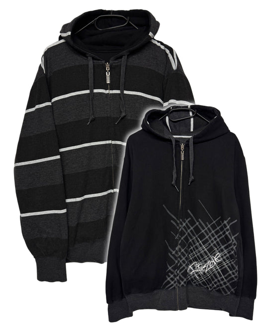 2000‘s Ripzone Reversible 2in1 Zip Hoodie *rare (S)