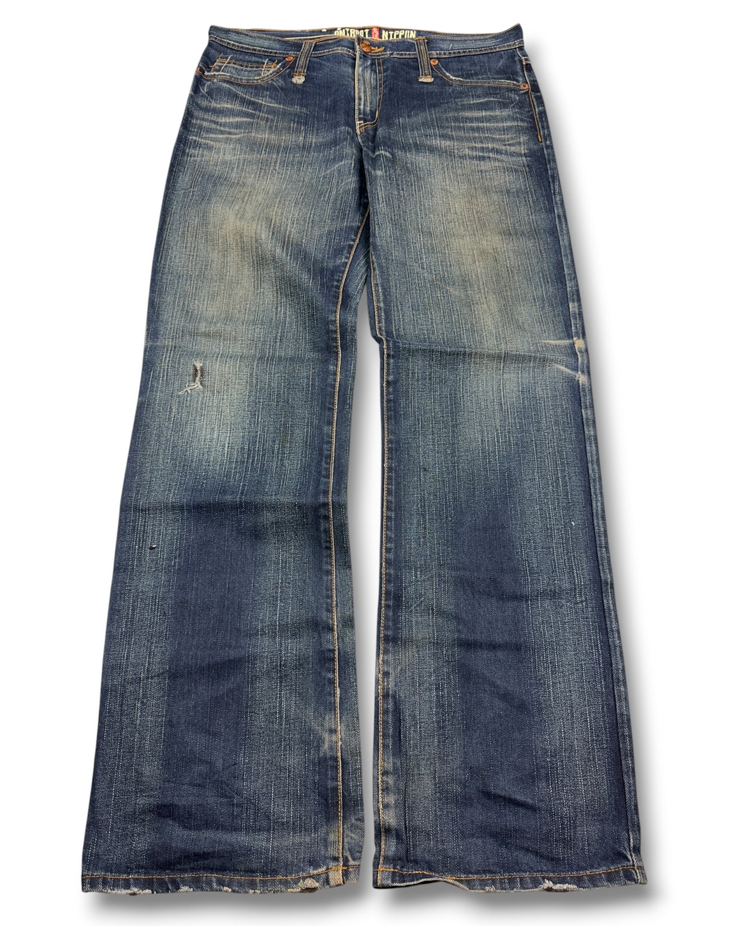 2000's Blue Way Japanese Baggy Jeans *rare 36x32 (XL)