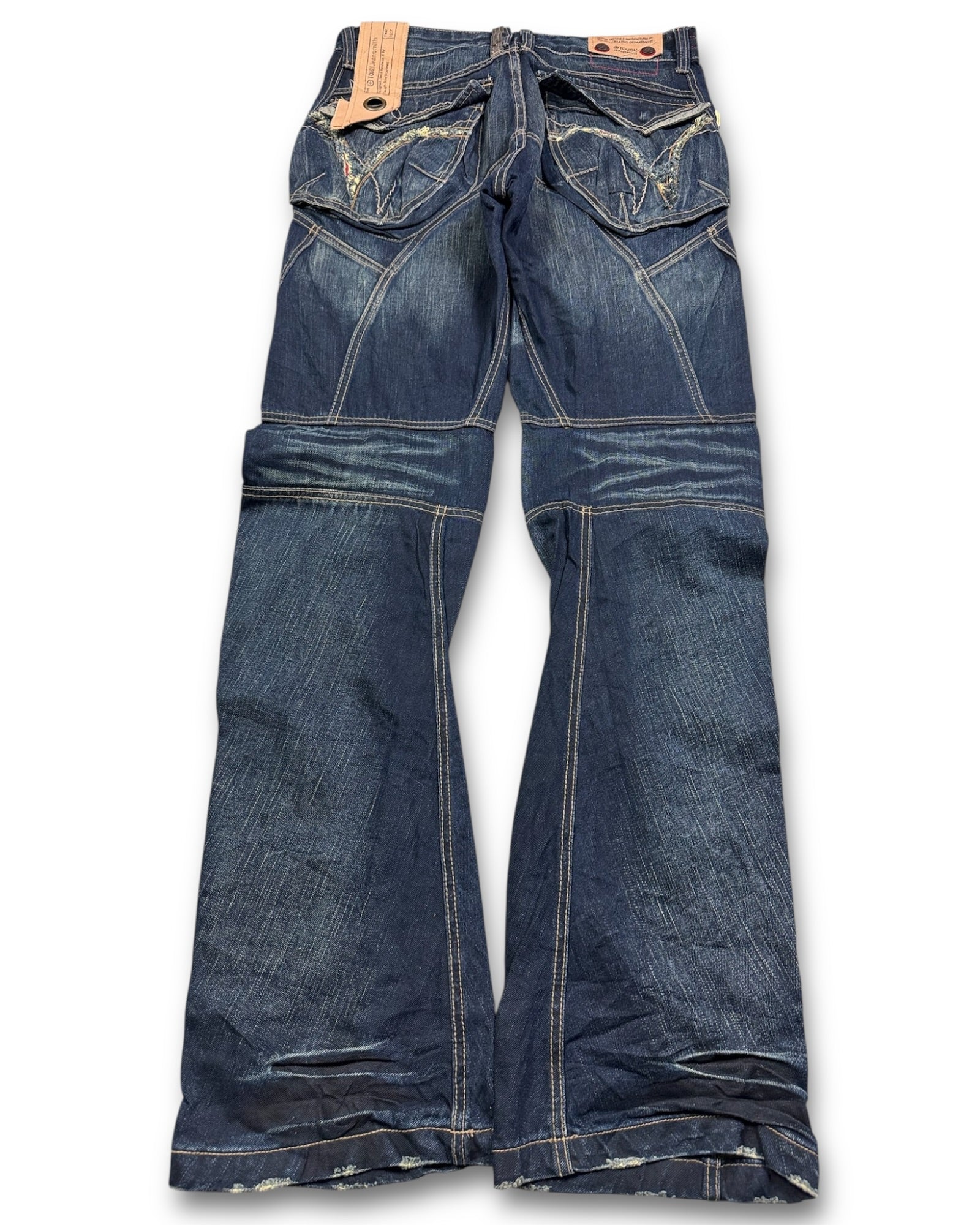 2000's Tough Jeansmith Straight/Baggy Japanese Archive Jeans *extremely rare 34x36 (L)