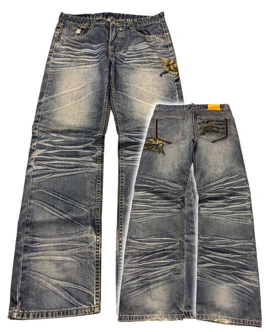 2000‘s Scorpion Archive Baggy Jeans *rare 34x34