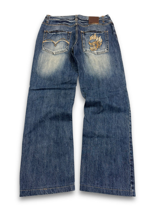 2000's Stockton Japanese Straight/Baggy Jeans *very rare 32x30 (M)
