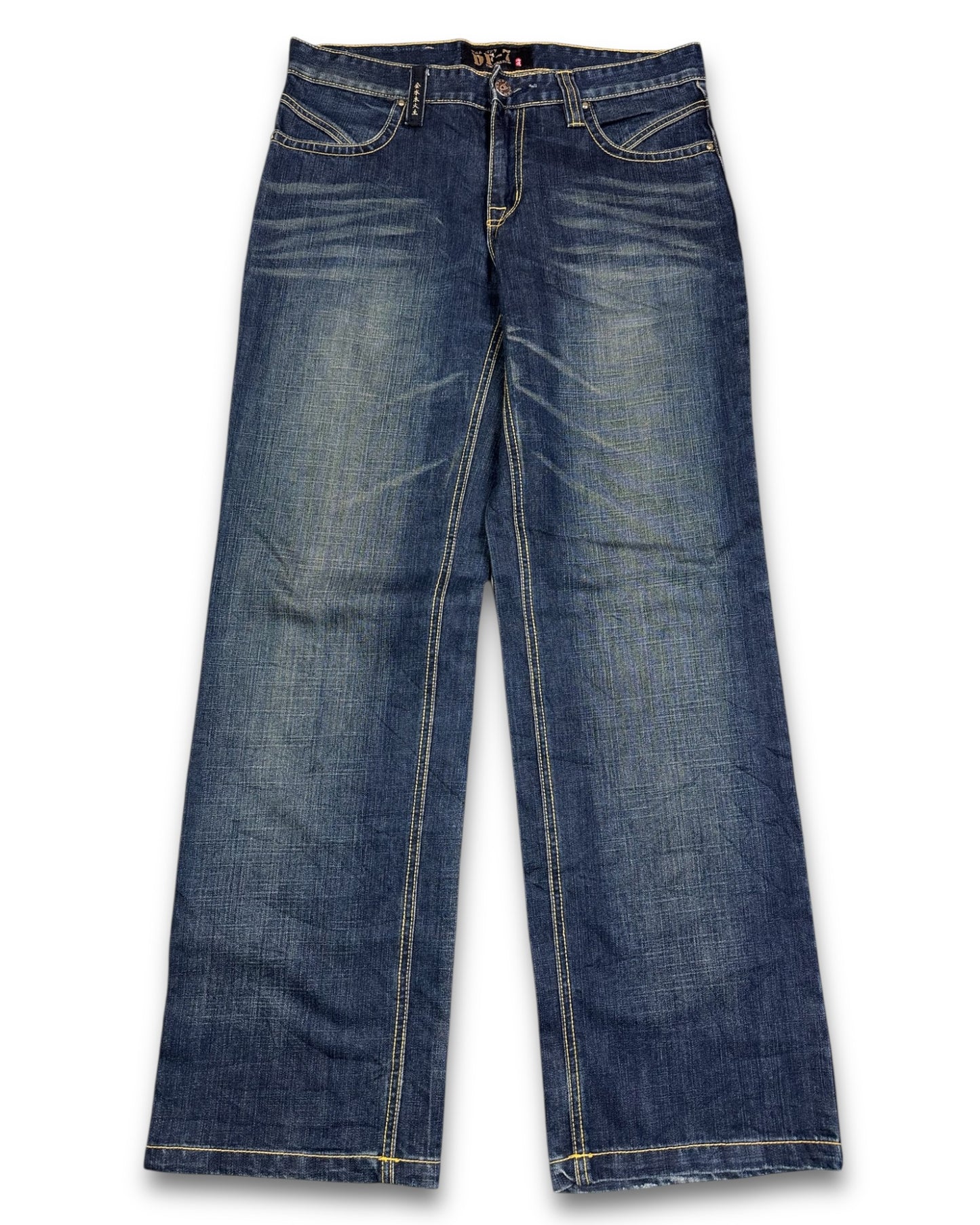 2000's DF-7 Baggy Japanese Straight Jeans *very rare 32x32 (M)
