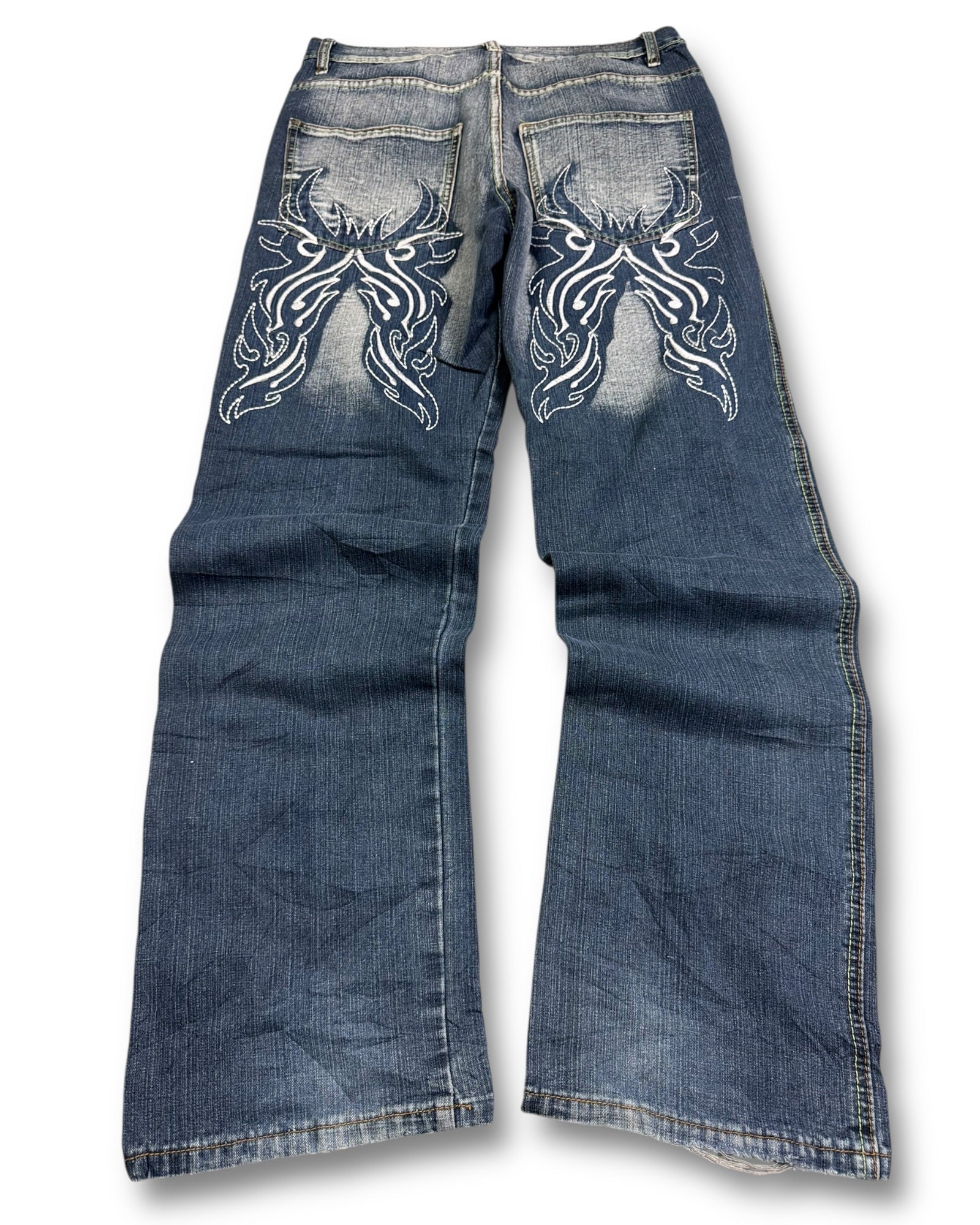 2000's Japanese Style Straight/Baggy Jeans *rare 32x32 (M)