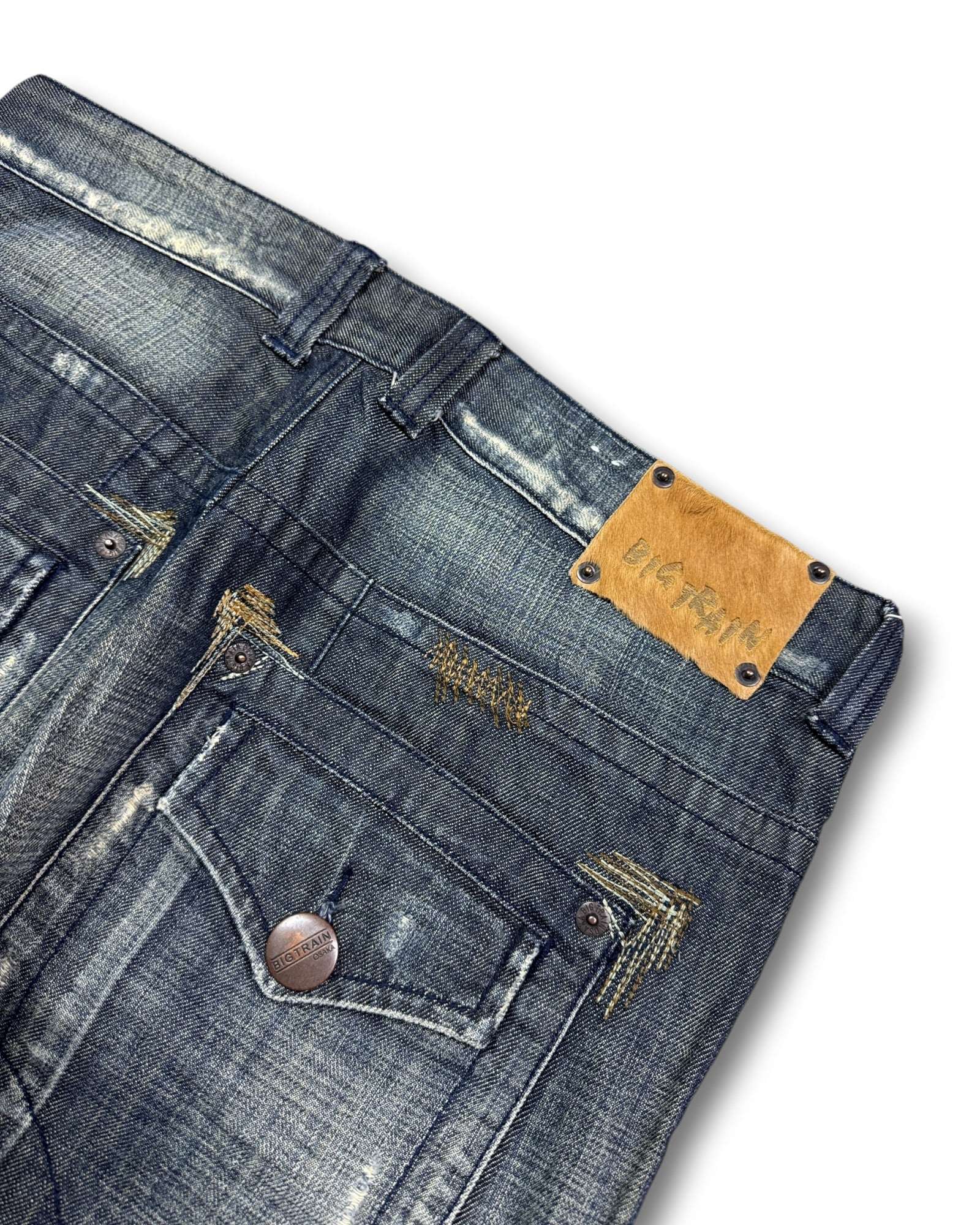 2000's Big Train Japanese Baggy Jeans *very rare 34x30 (L)