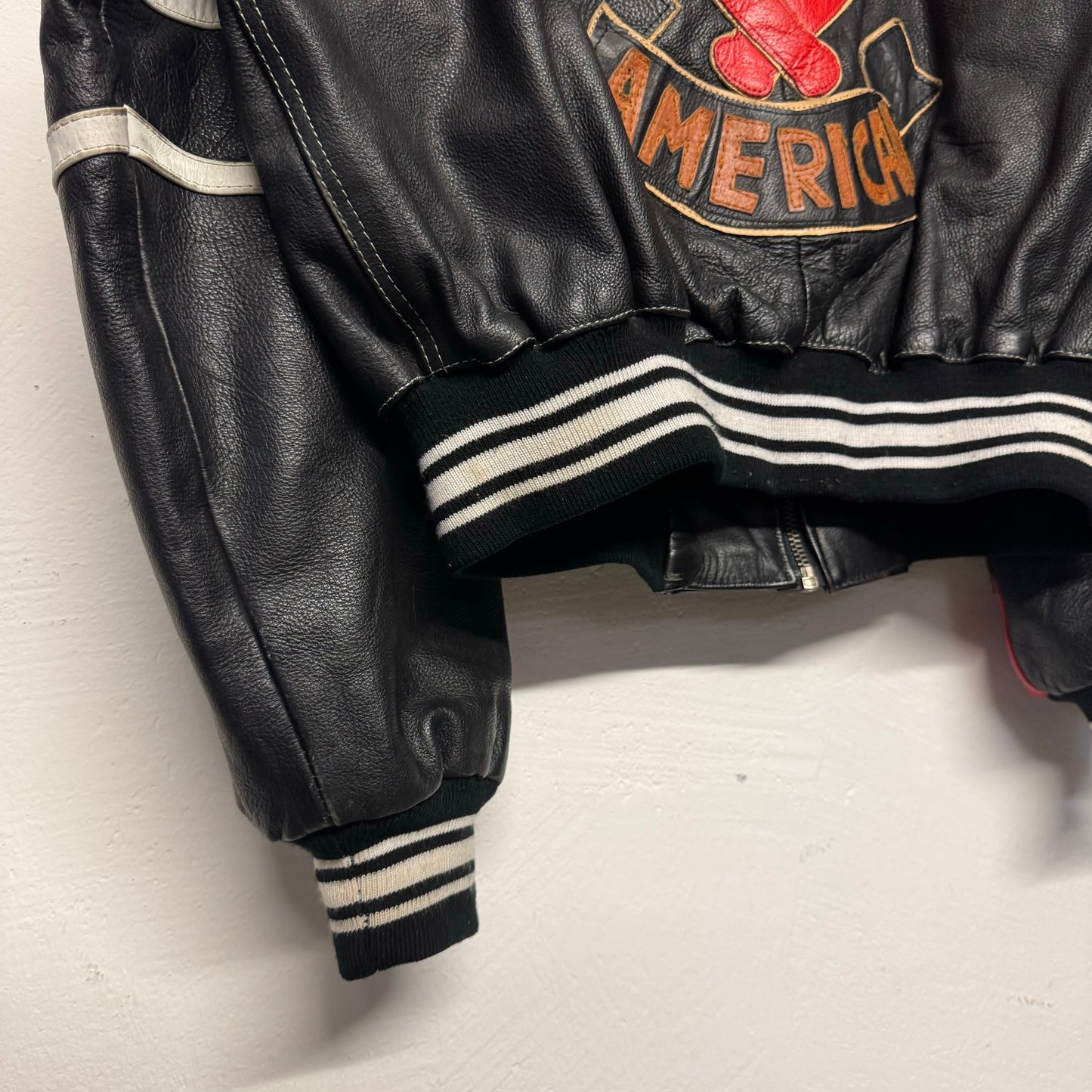 90‘s Howie & Son American Baseball Archive Leatherjacket *extrem selten (M)