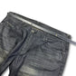 2000's Oniarai Straight/Baggy Japanese Waxed Jeans *very rare 38x30 (XXL)